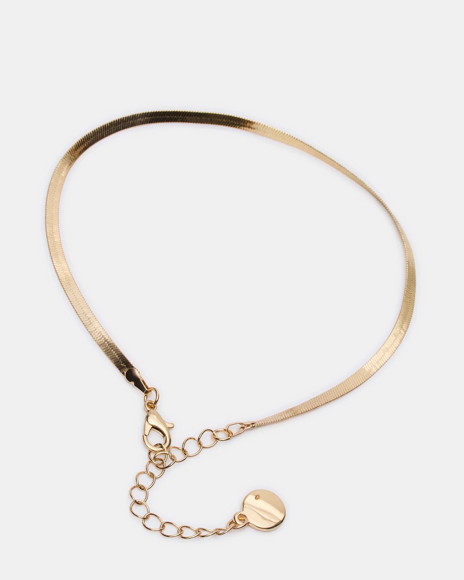 HERRINGBONE CHAIN ANKLET SET GOLD - Image 2