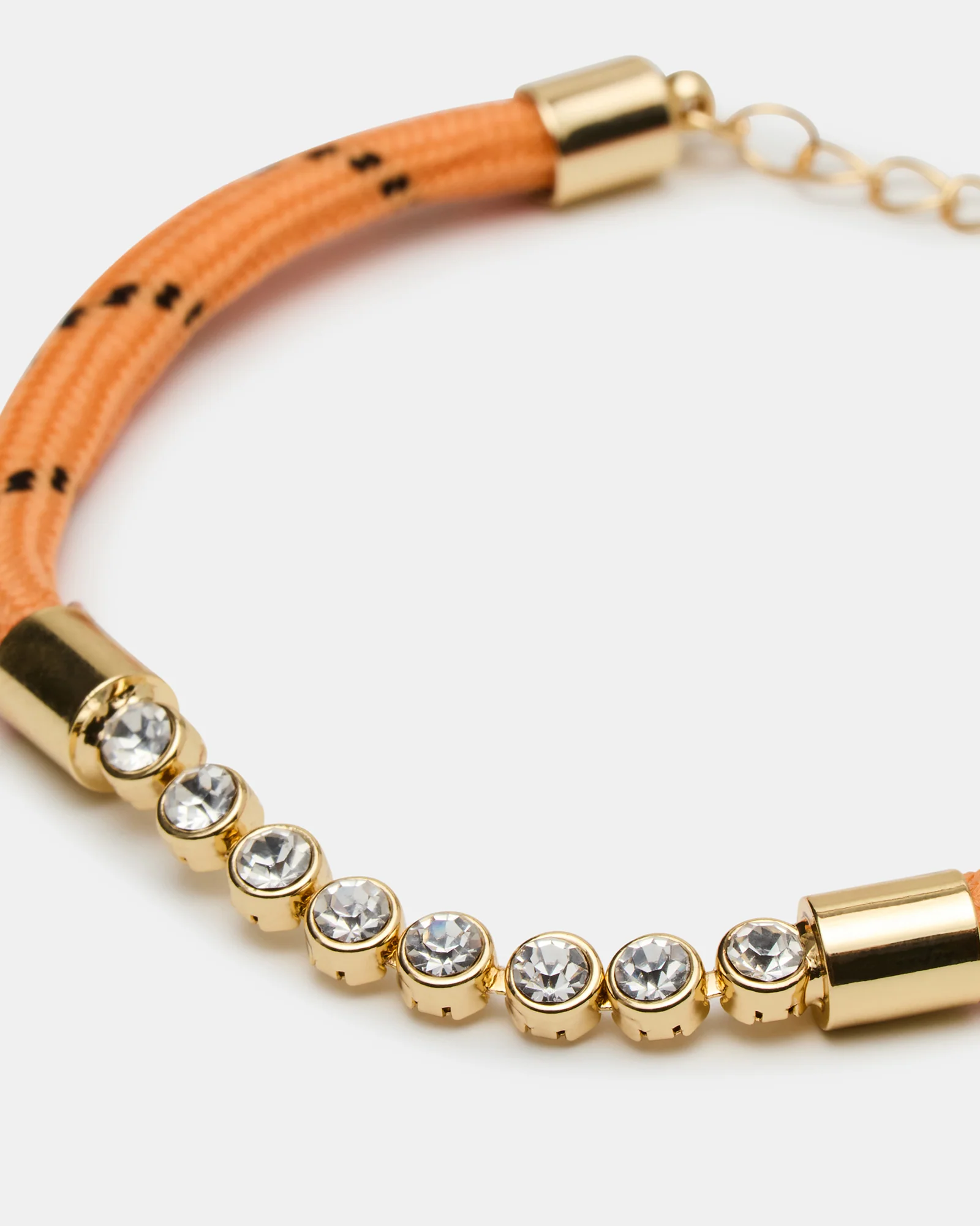 PAVE CORD ANKLET ORANGE - Image 2