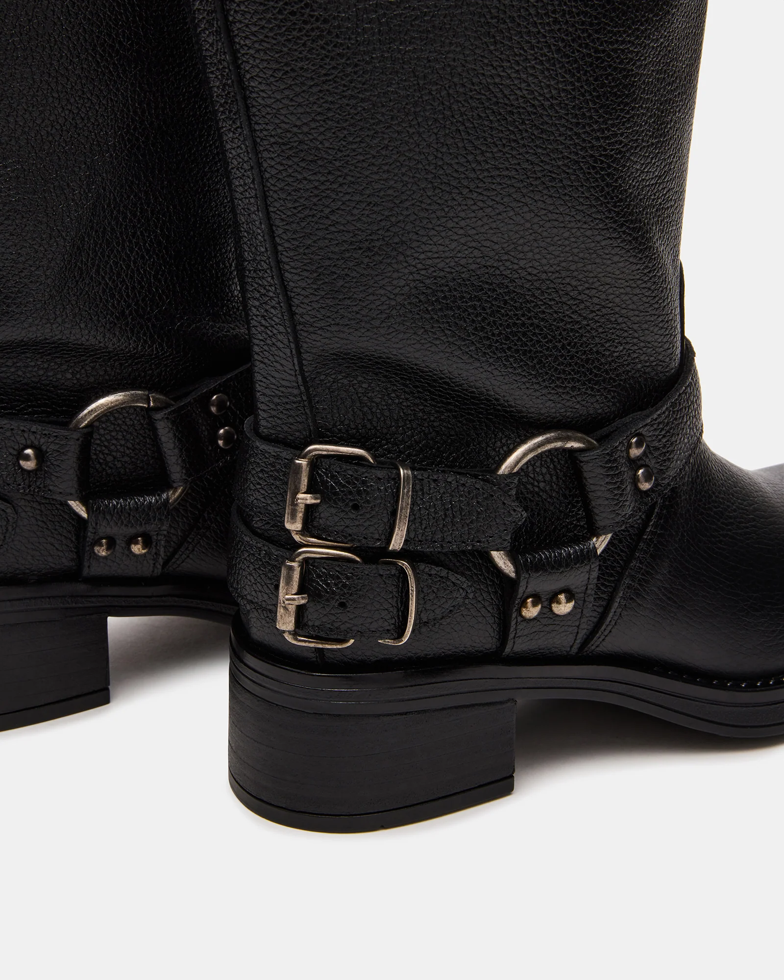 ASTOR BLACK LEATHER WIDE CALF - Image 3