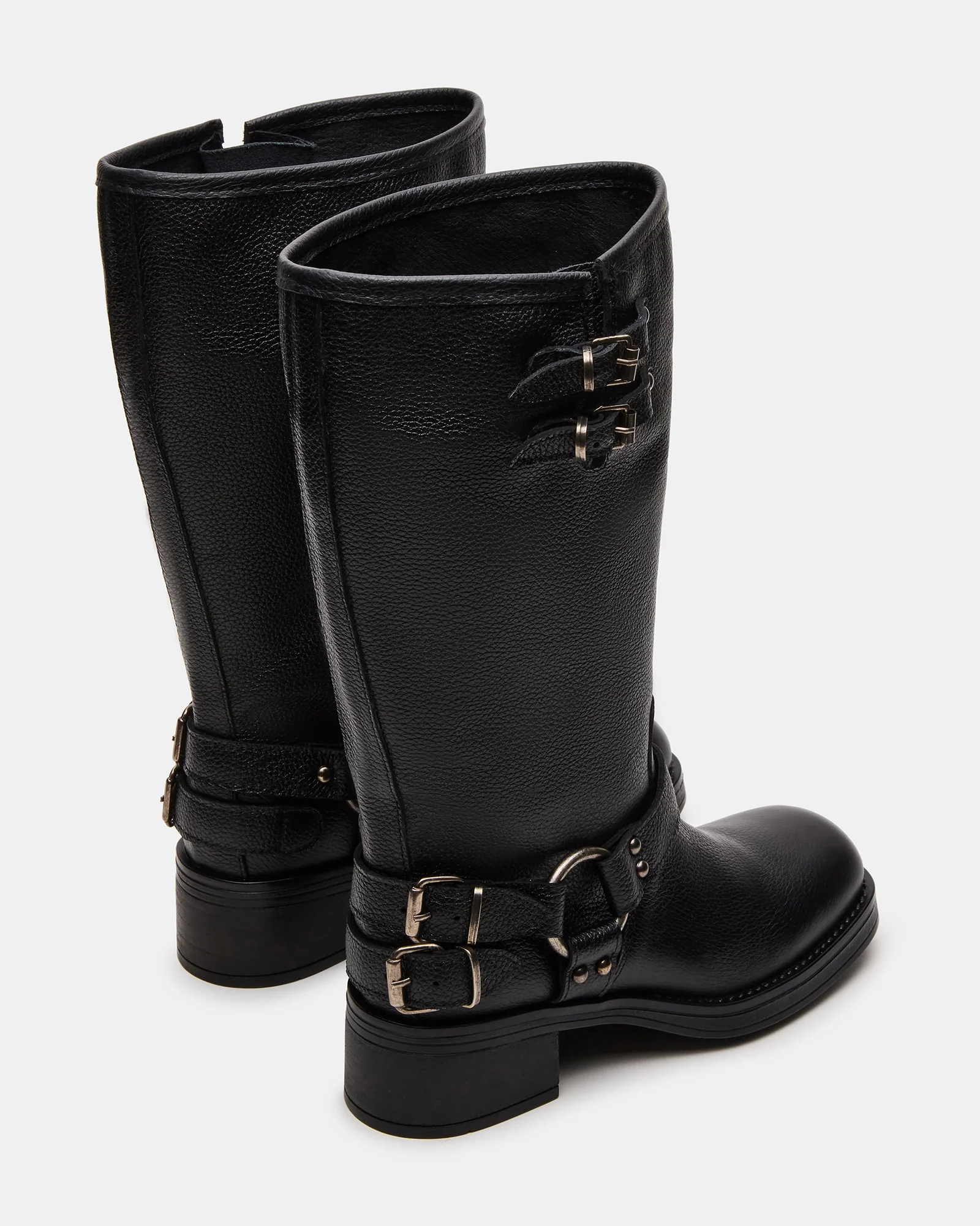 ASTOR BLACK LEATHER WIDE CALF - Image 5