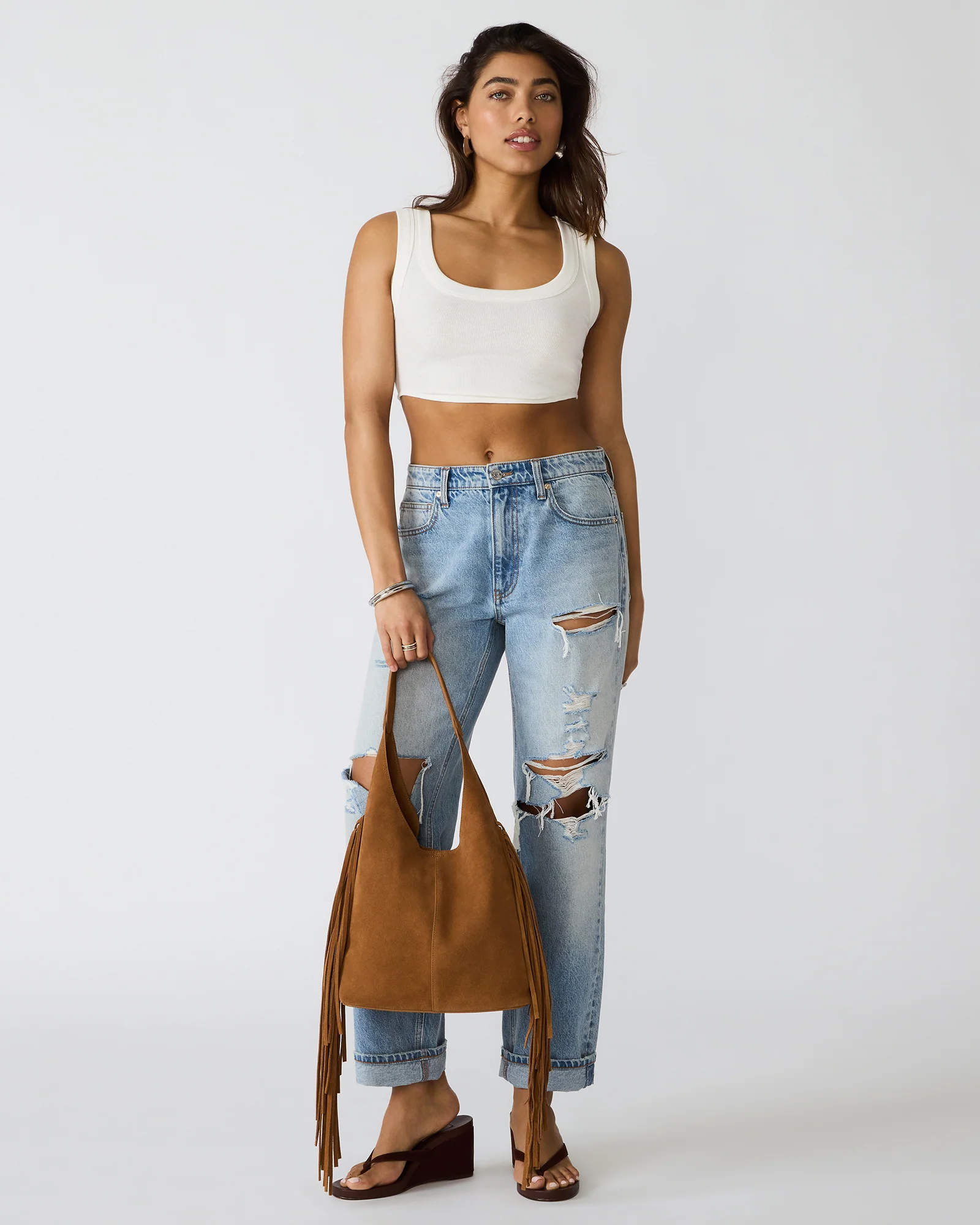 AUTUMN FRINGE BAG TOBACCO - Image 10