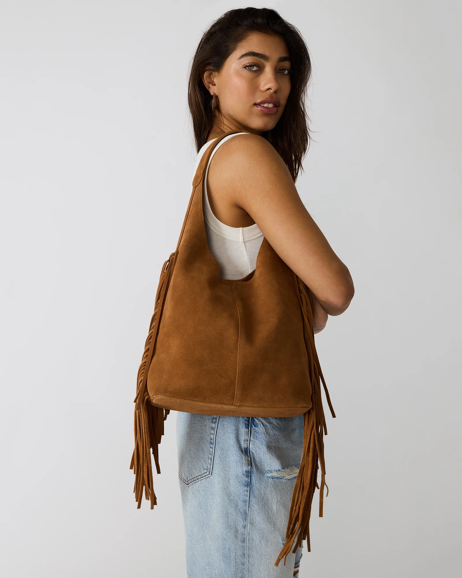 AUTUMN FRINGE BAG TOBACCO - Image 2