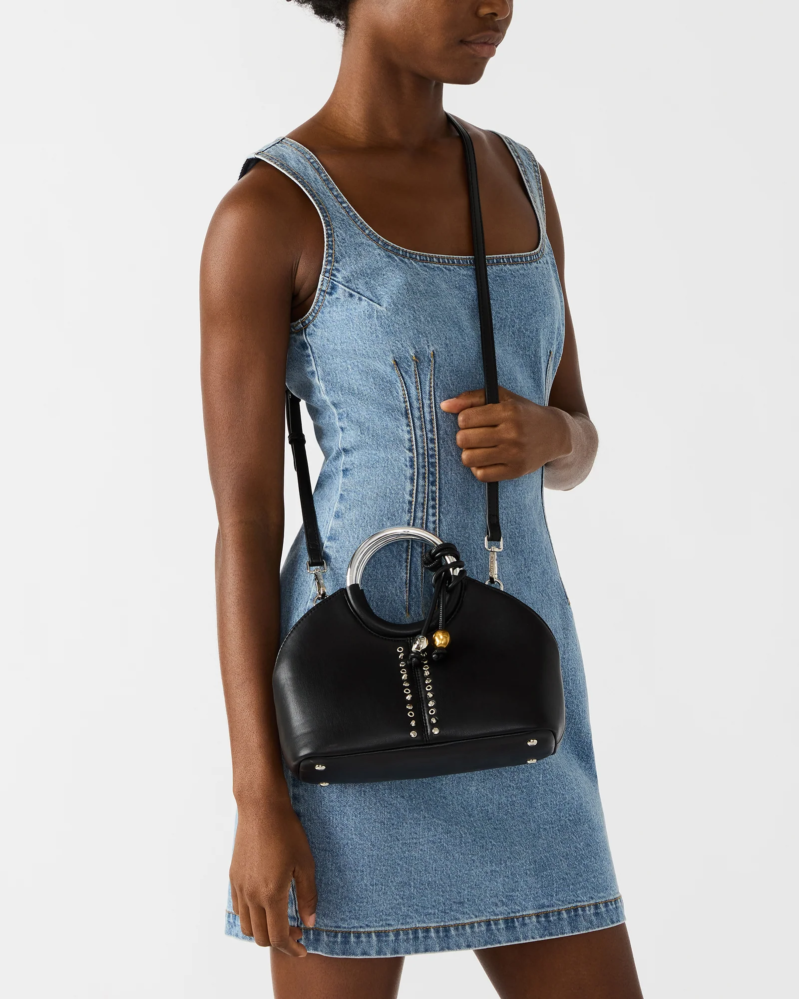 GEENA EMBELLISHED BAG BLACK - Image 2
