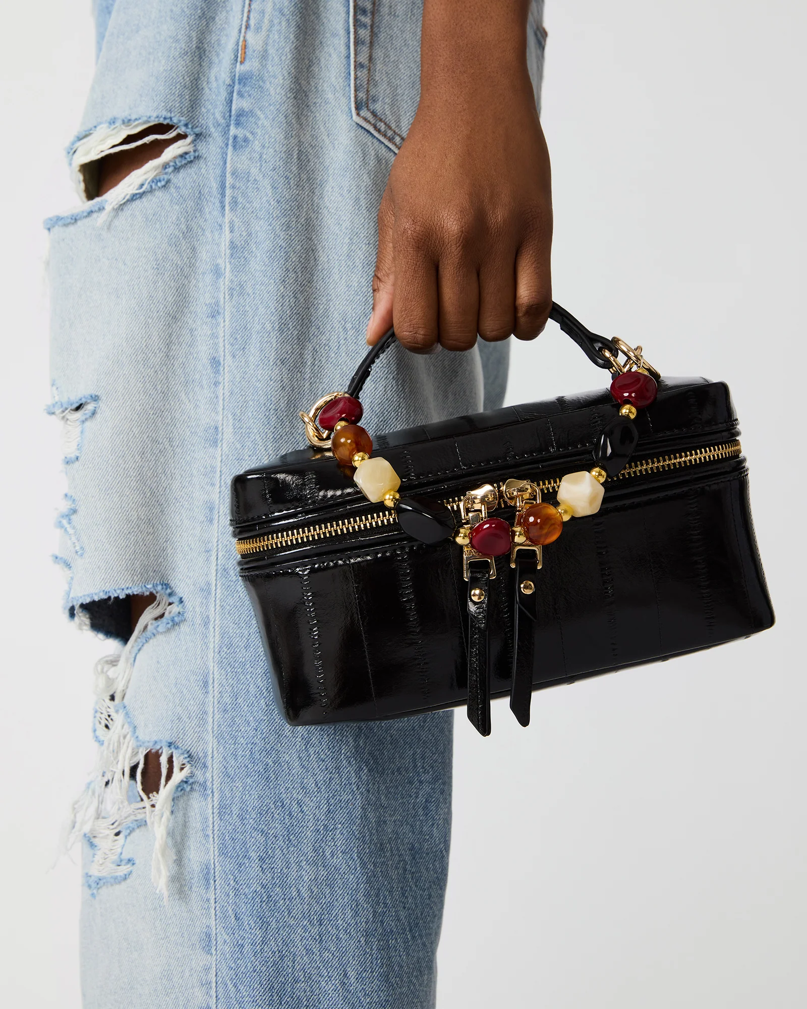 HERRA BAG BLACK EEL - Image 2