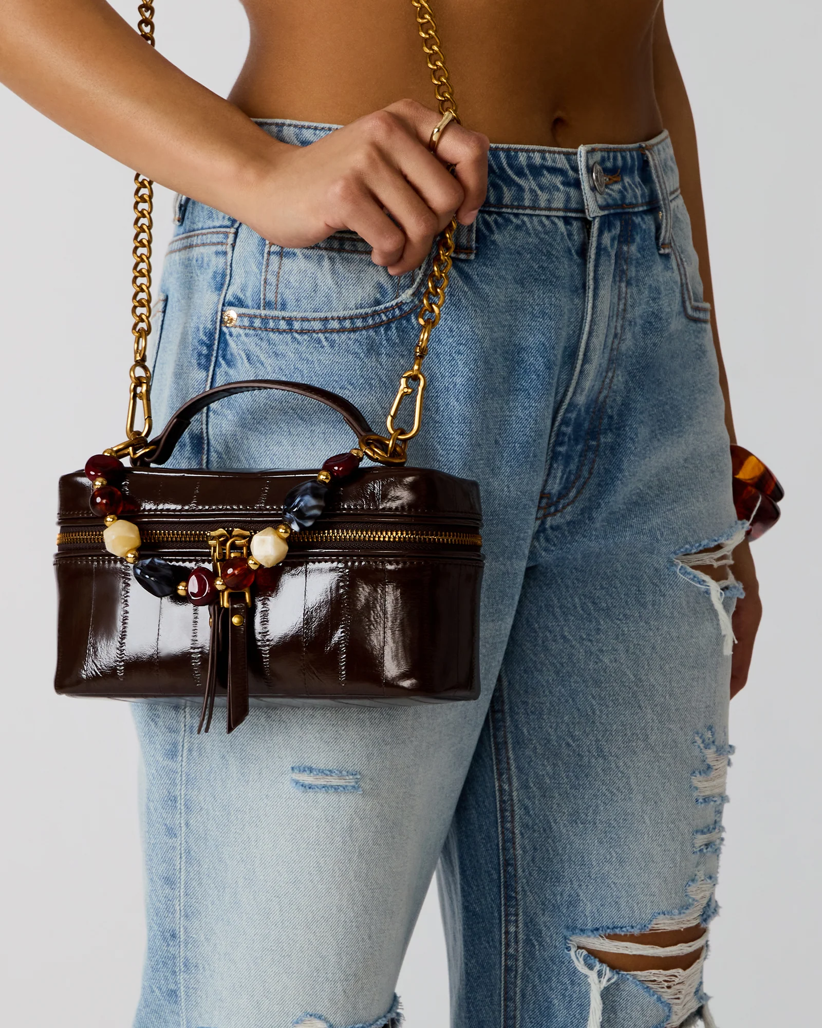 HERRA BAG BROWN EEL - Image 2