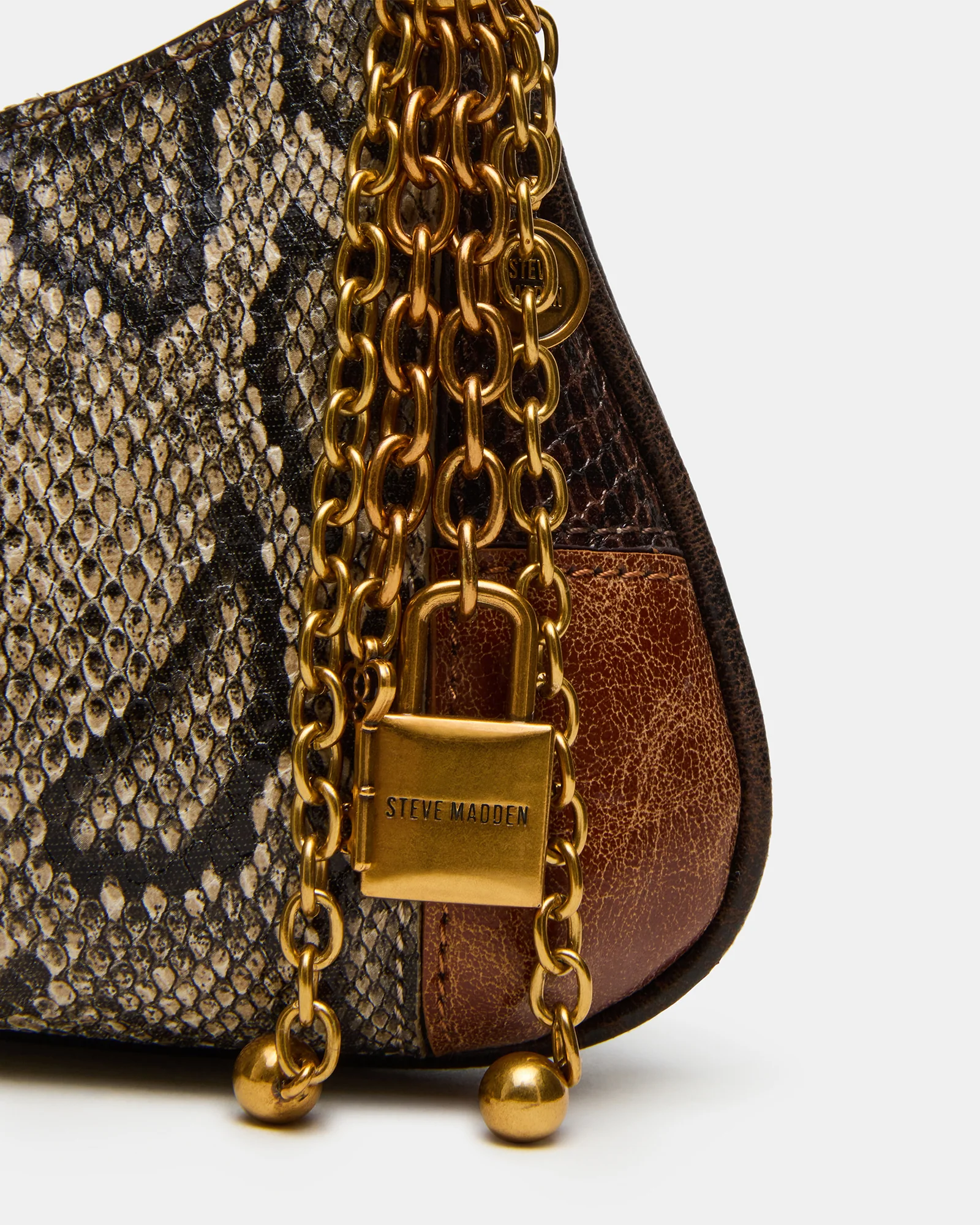 IRINA PATCHWORK BAG BROWN MULTI - Image 3