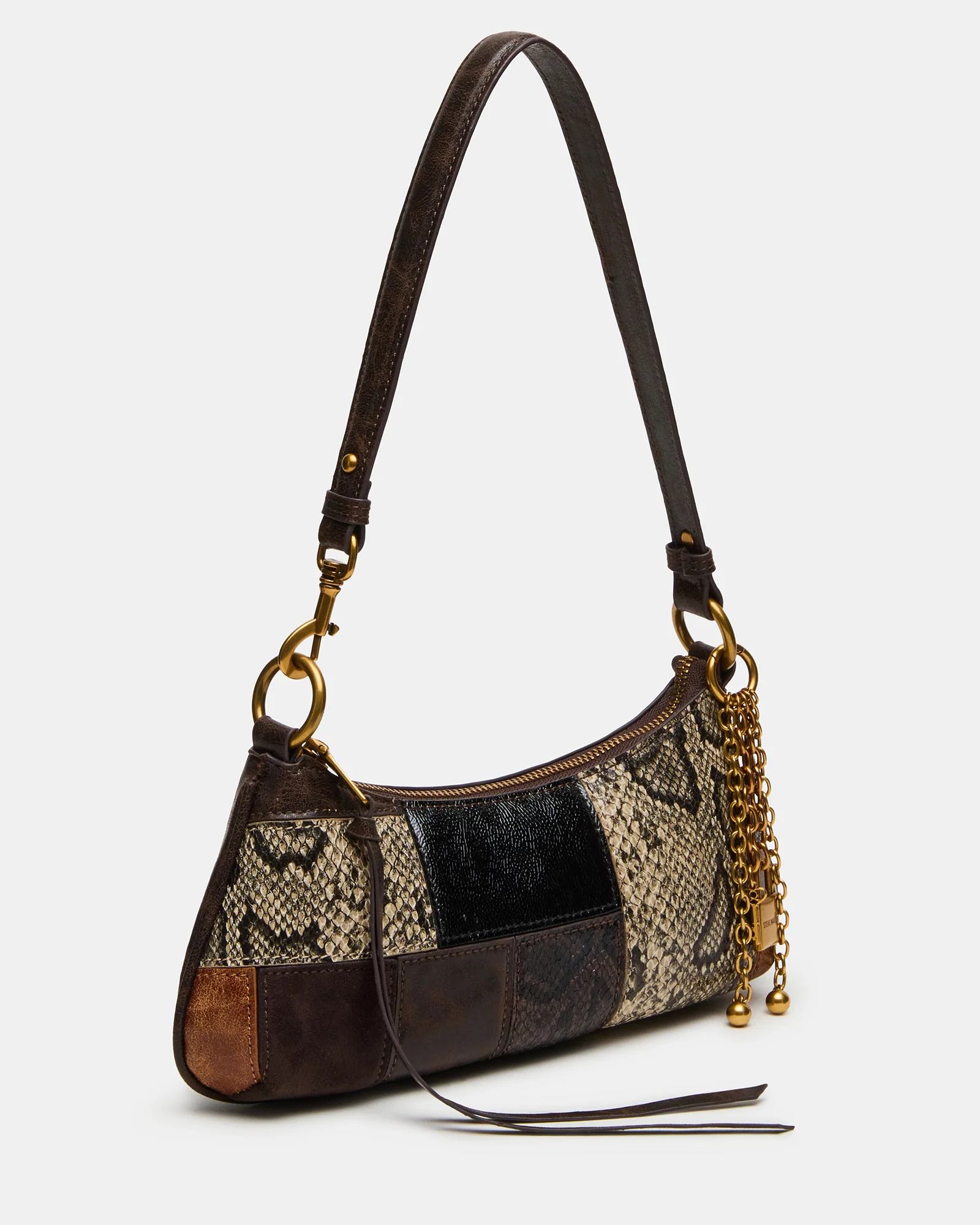 IRINA PATCHWORK BAG BROWN MULTI - Image 4