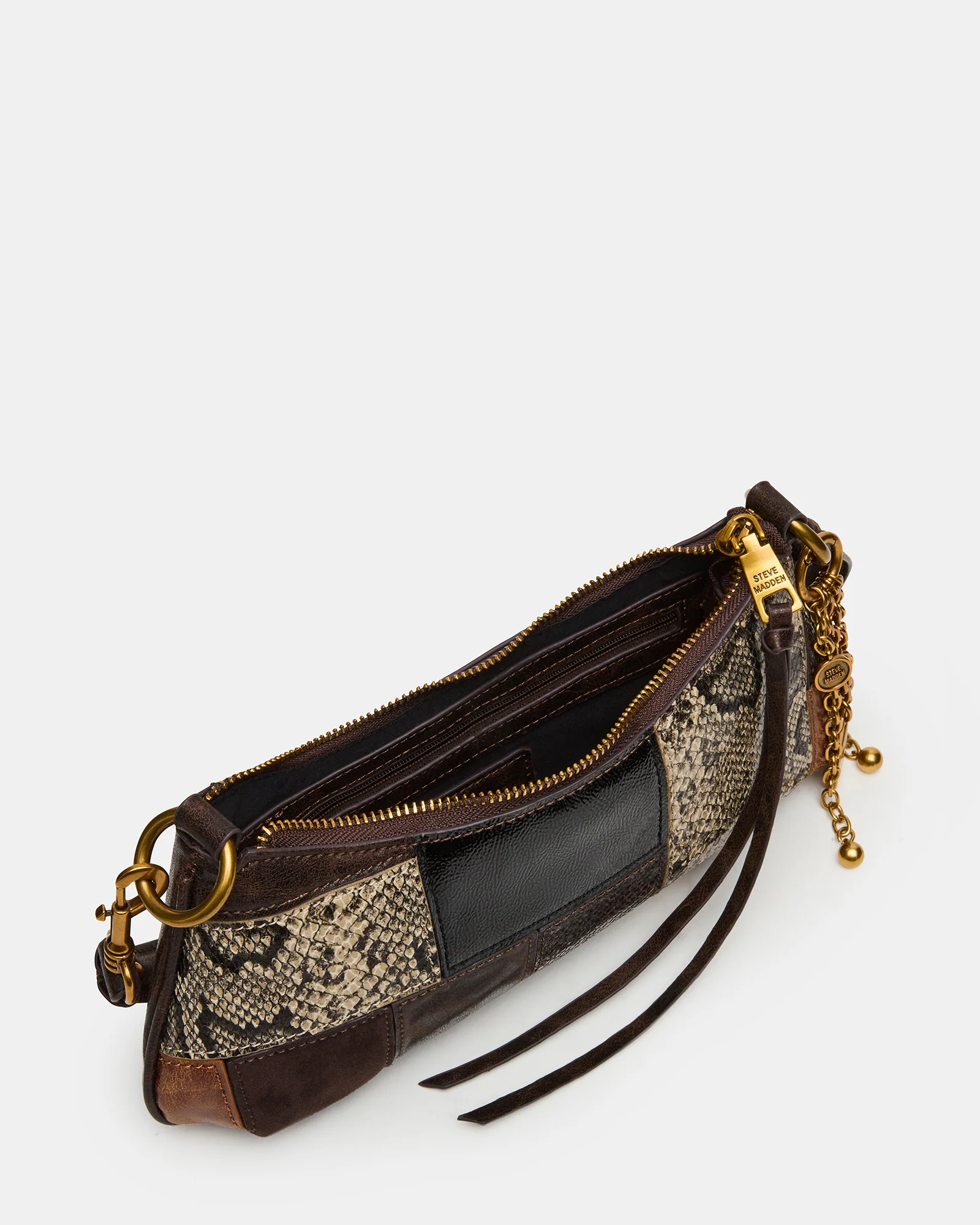 IRINA PATCHWORK BAG BROWN MULTI - Image 5
