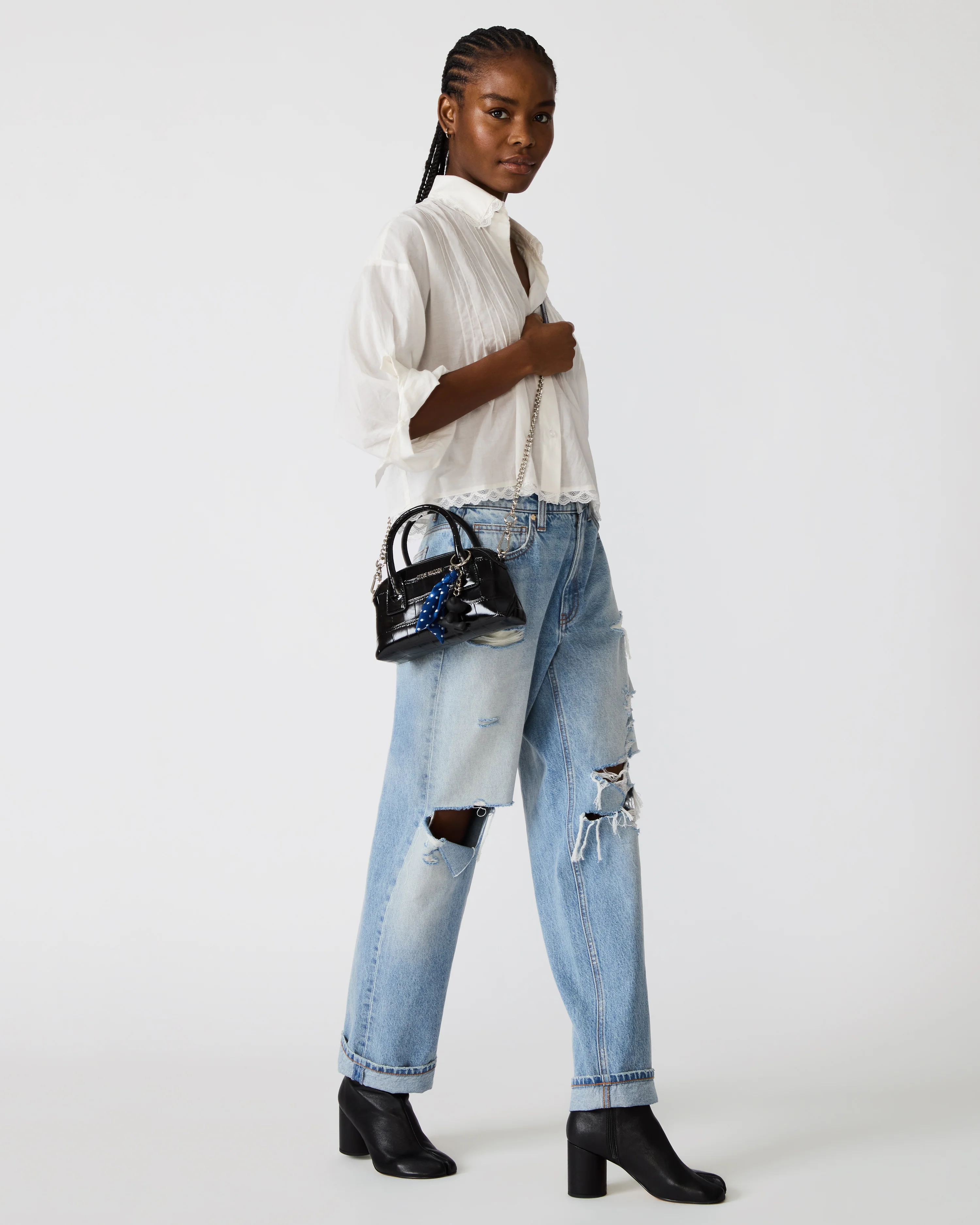 MELODIE BAG BLACK CROCODILE - Image 7