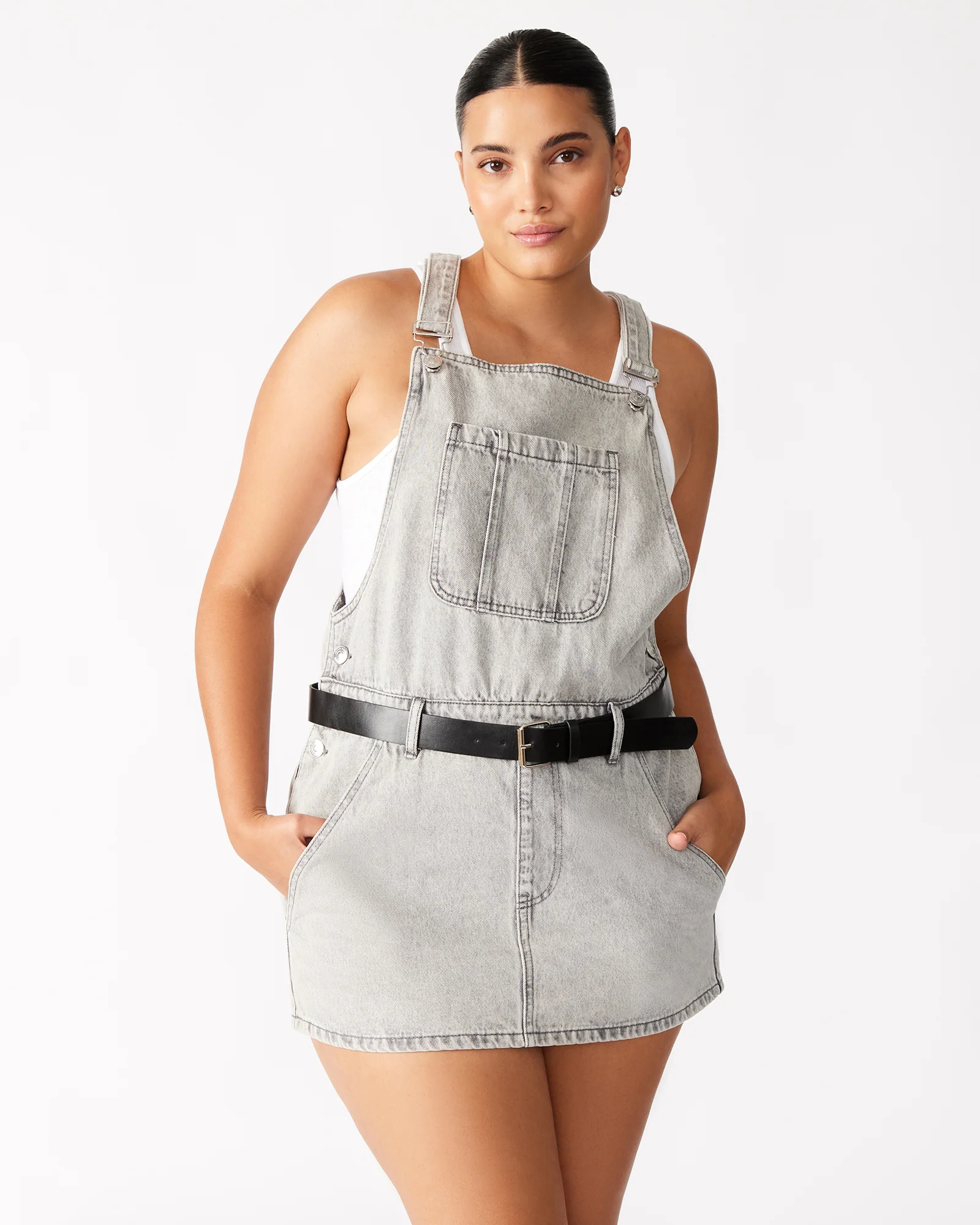 TAMIA DRESS LIGHT GREY - Image 3