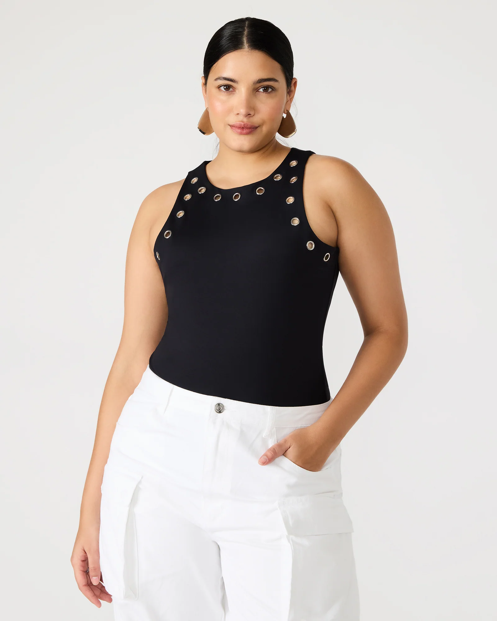 NICO GROMMET BODYSUIT BLACK - Image 2
