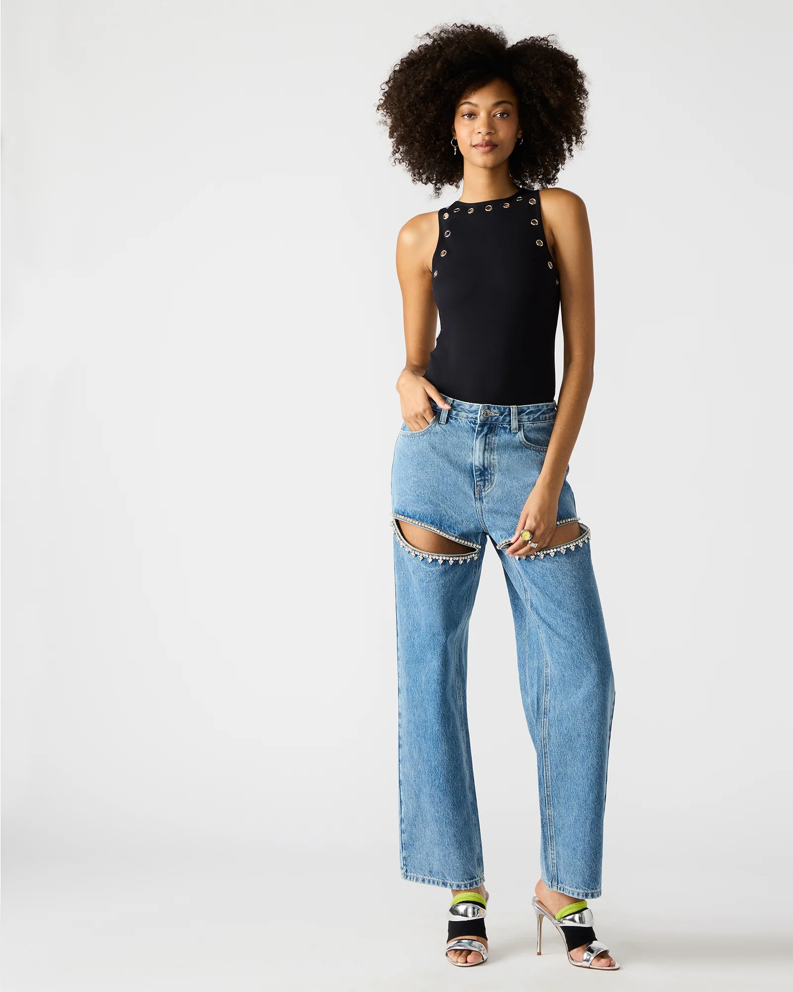 NICO GROMMET BODYSUIT BLACK - Image 5