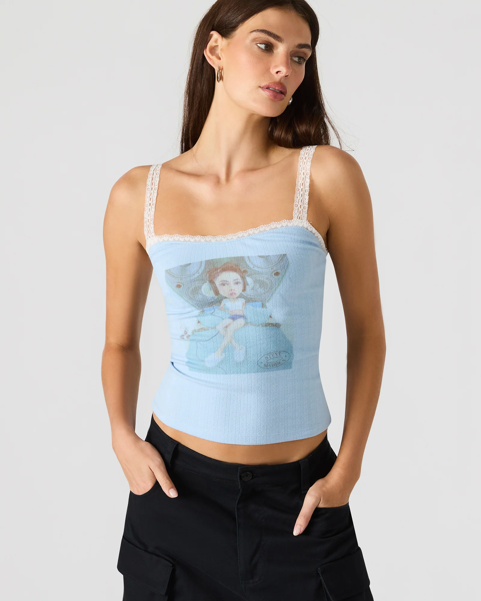 LOVE GOLDIE TANK SURF BLUE - Image 2