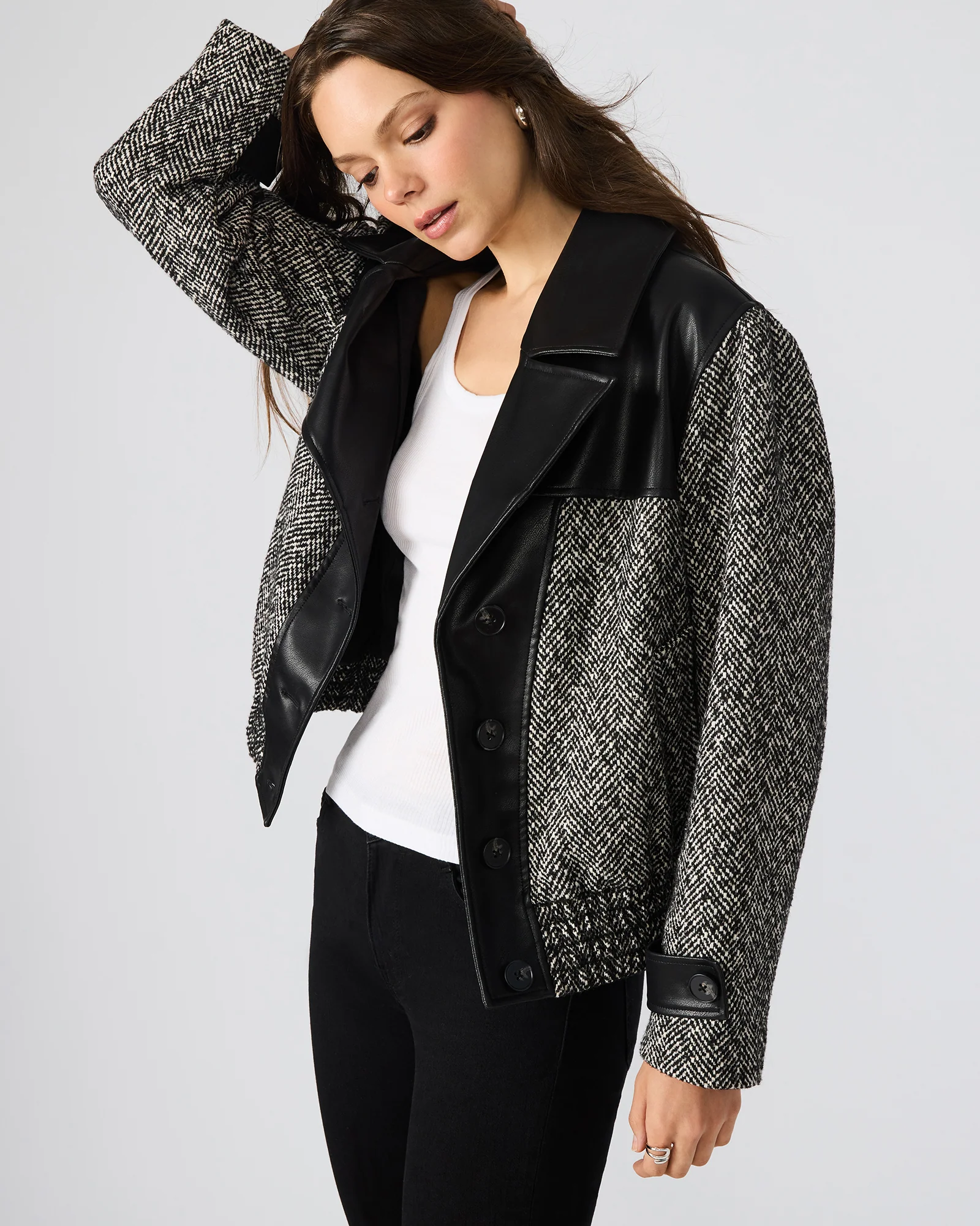 MERCEDES COAT BLACK MULTI - Image 2