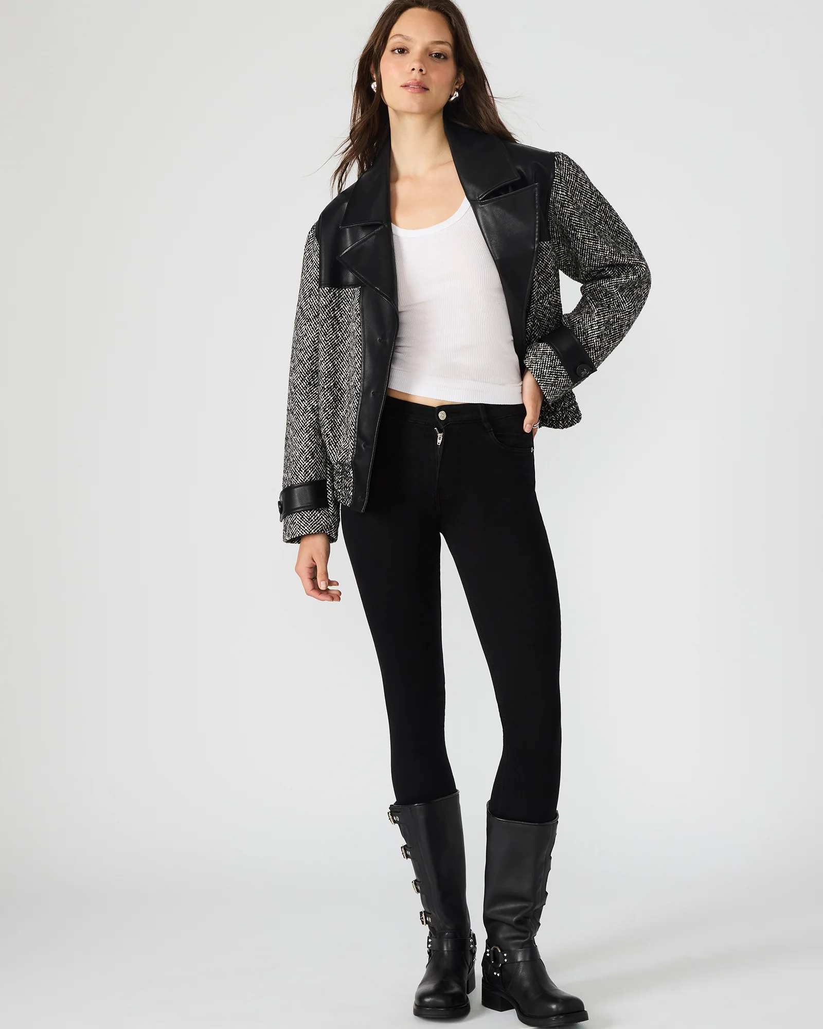 MERCEDES COAT BLACK MULTI - Image 4