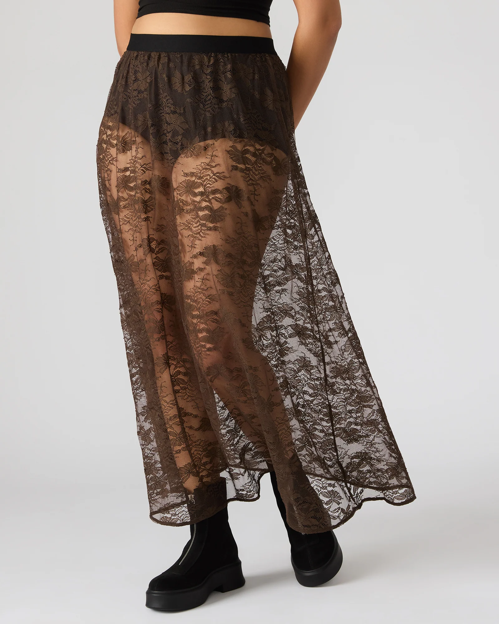 GISELA SKIRT DARK ESPRESSO - Image 4