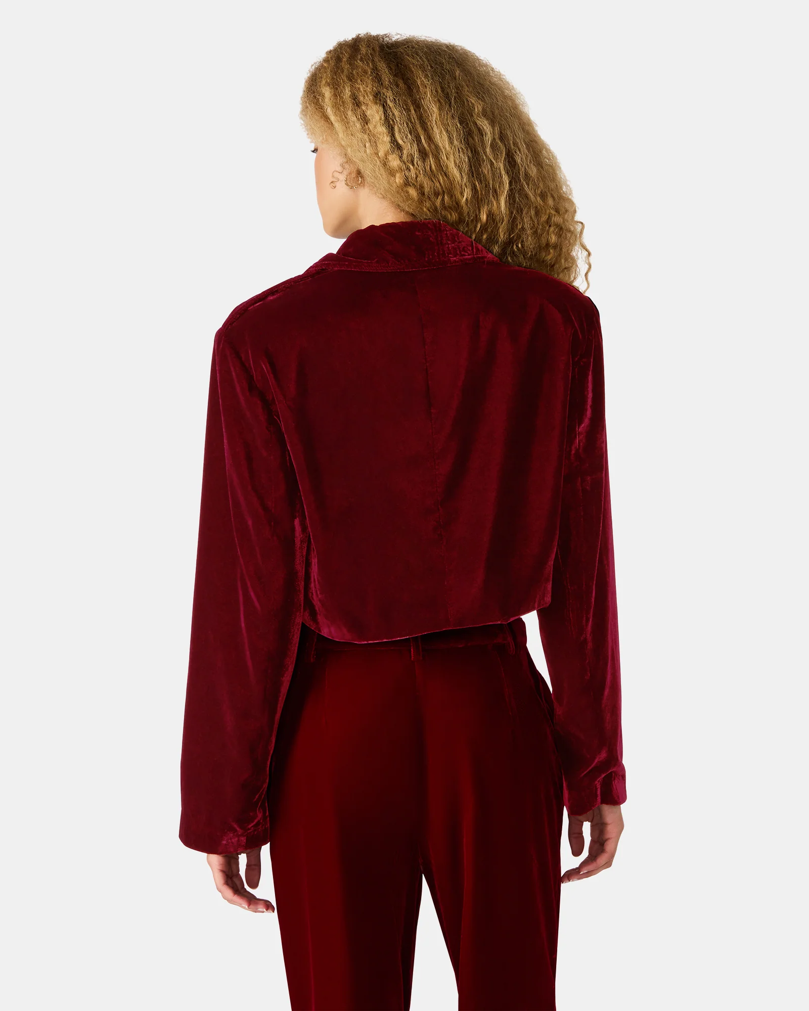 TONIA BLAZER RED VELVET - Image 3