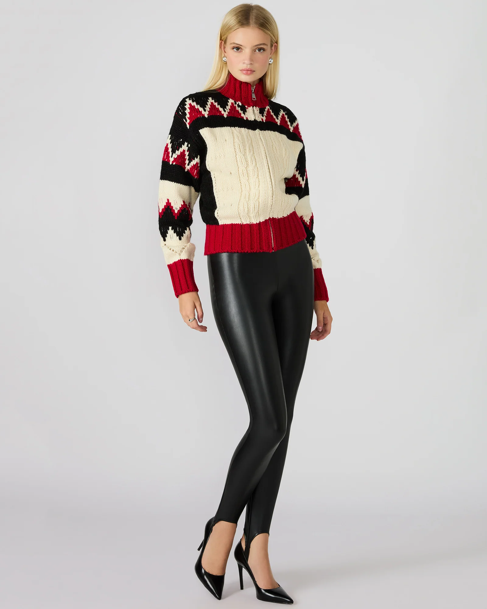 VEGAN LEATHER STIRRUP BLACK - Image 6