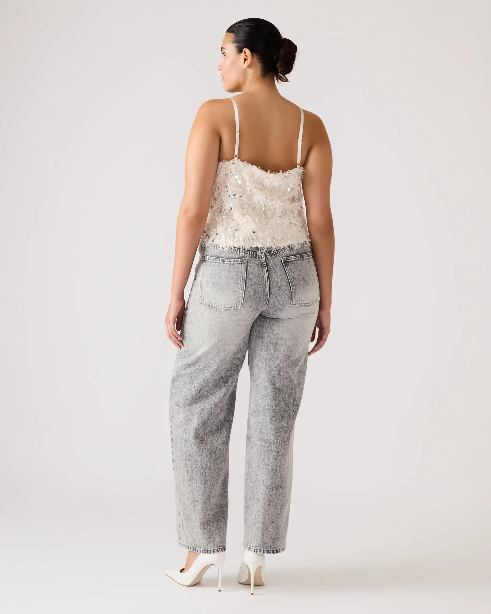 BLAKELYN FEATHER TOP IVORY - Image 5