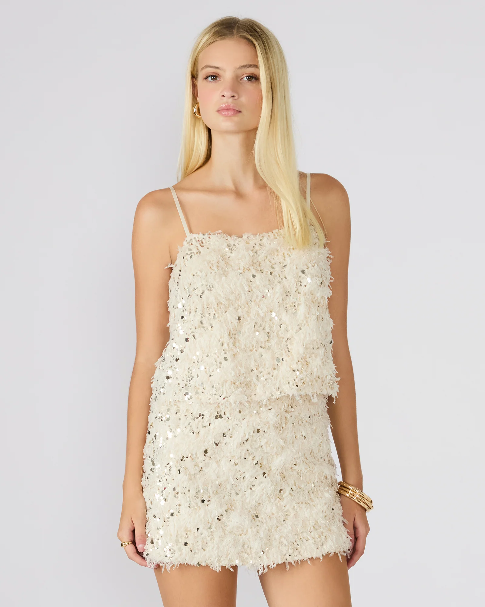 BLAKELYN FEATHER TOP IVORY - Image 7