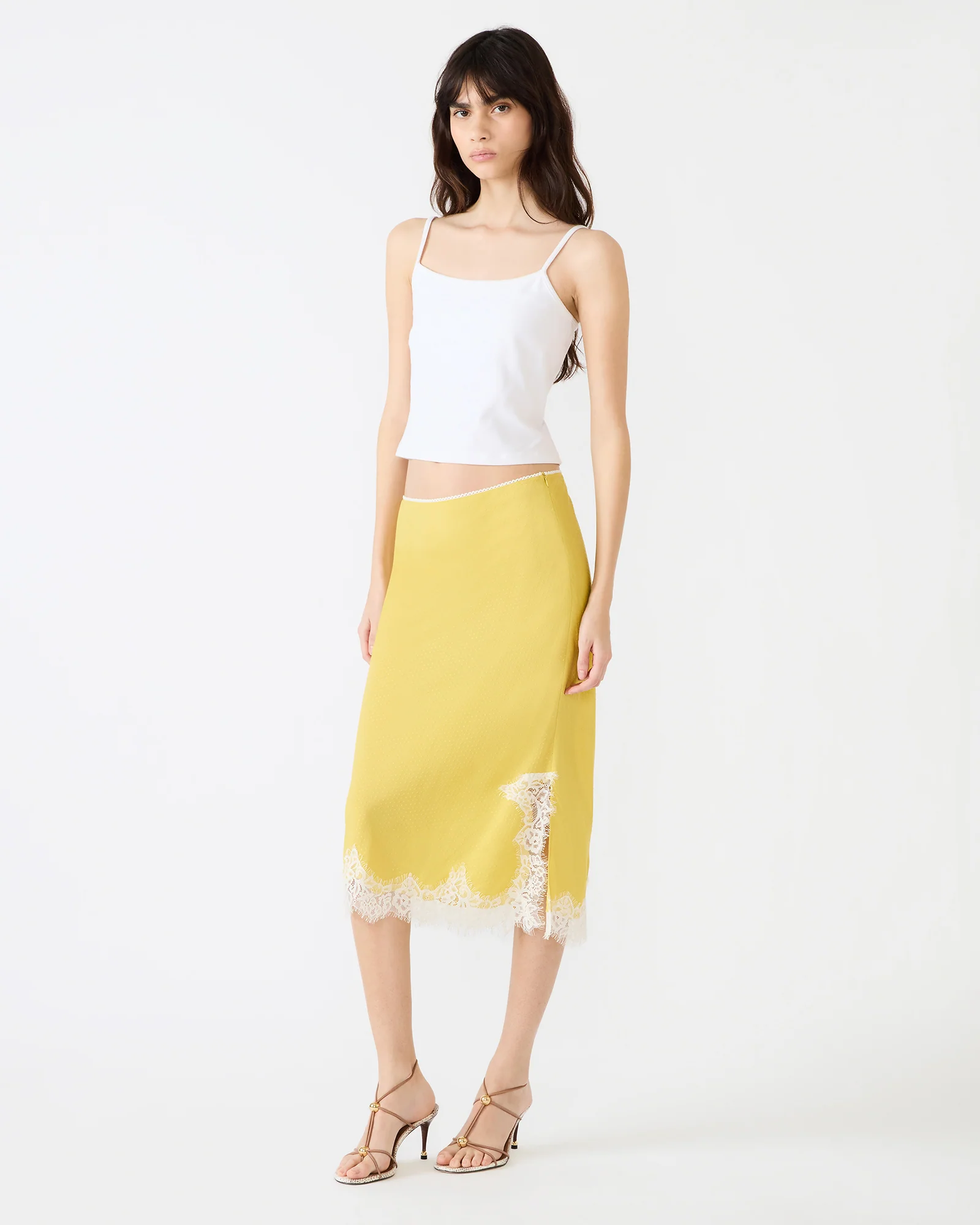 CINTHIA SKIRT GOLDEN LIME - Image 2
