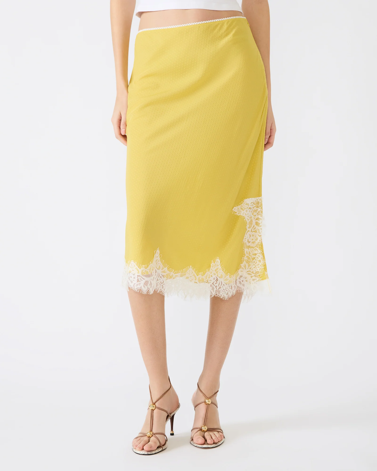 CINTHIA SKIRT GOLDEN LIME - Image 3