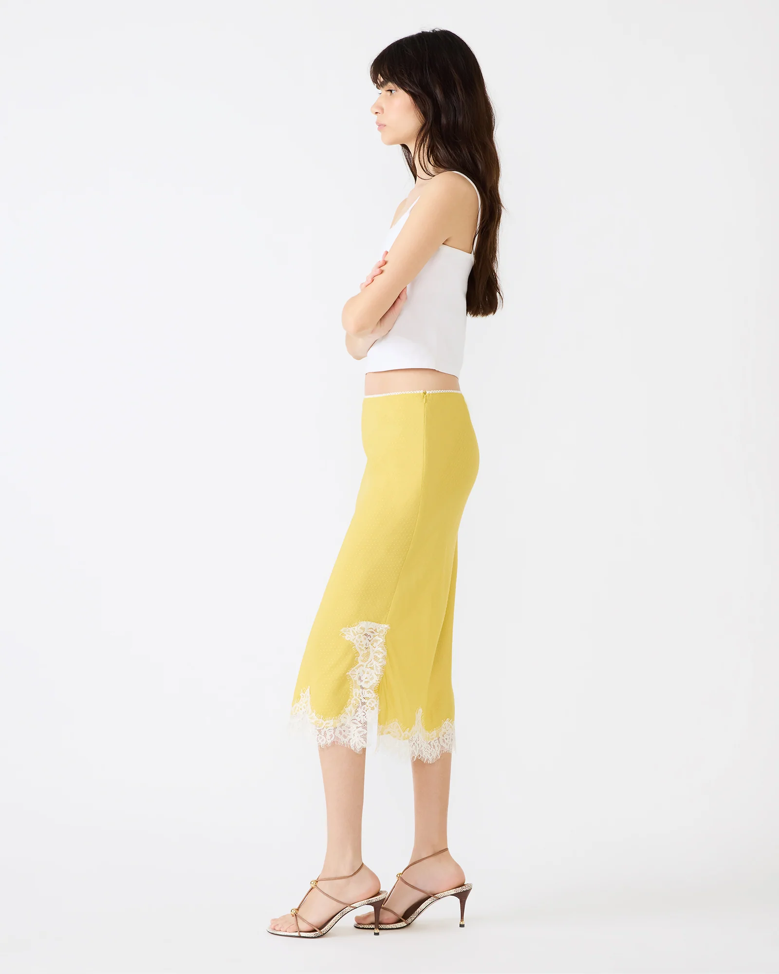 CINTHIA SKIRT GOLDEN LIME - Image 4