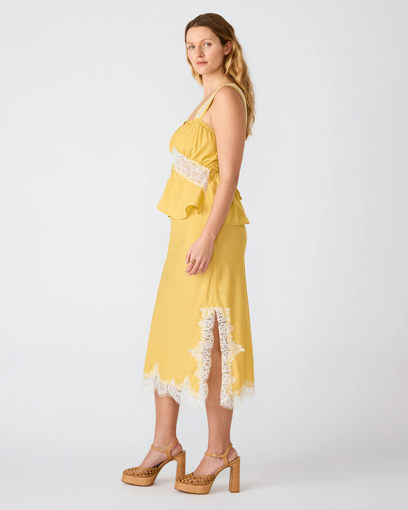 CINTHIA SKIRT GOLDEN LIME - Image 9