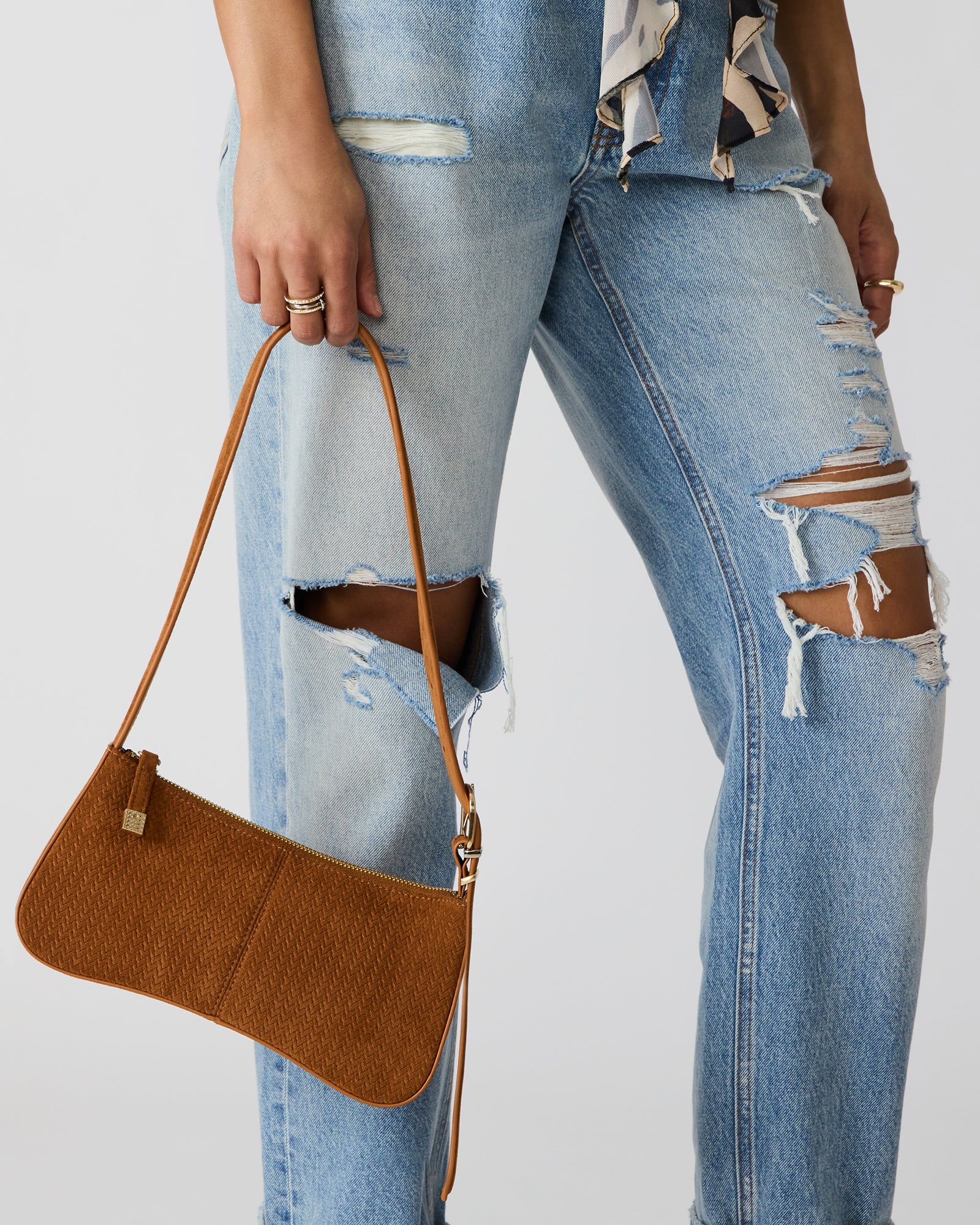 TANZIE WOVEN BAG TOBACCO - Image 2