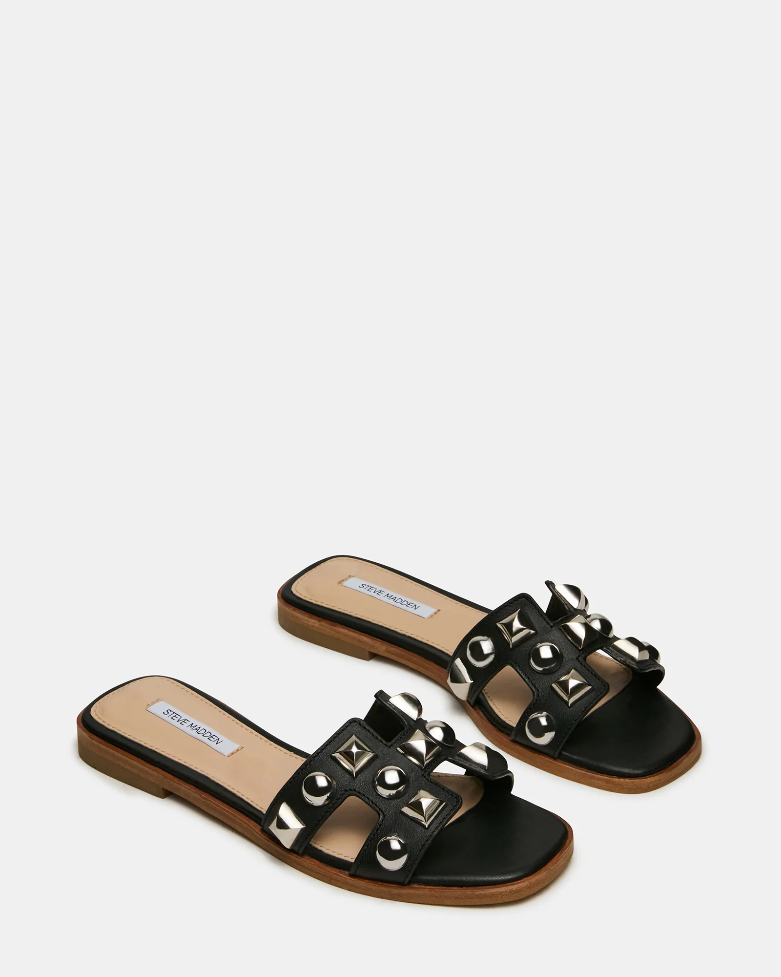 HADYN STUDS BLACK LEATHER - Image 3