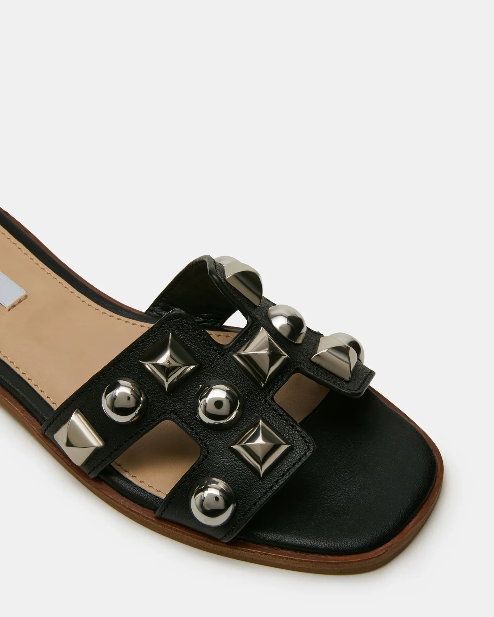 HADYN STUDS BLACK LEATHER - Image 4