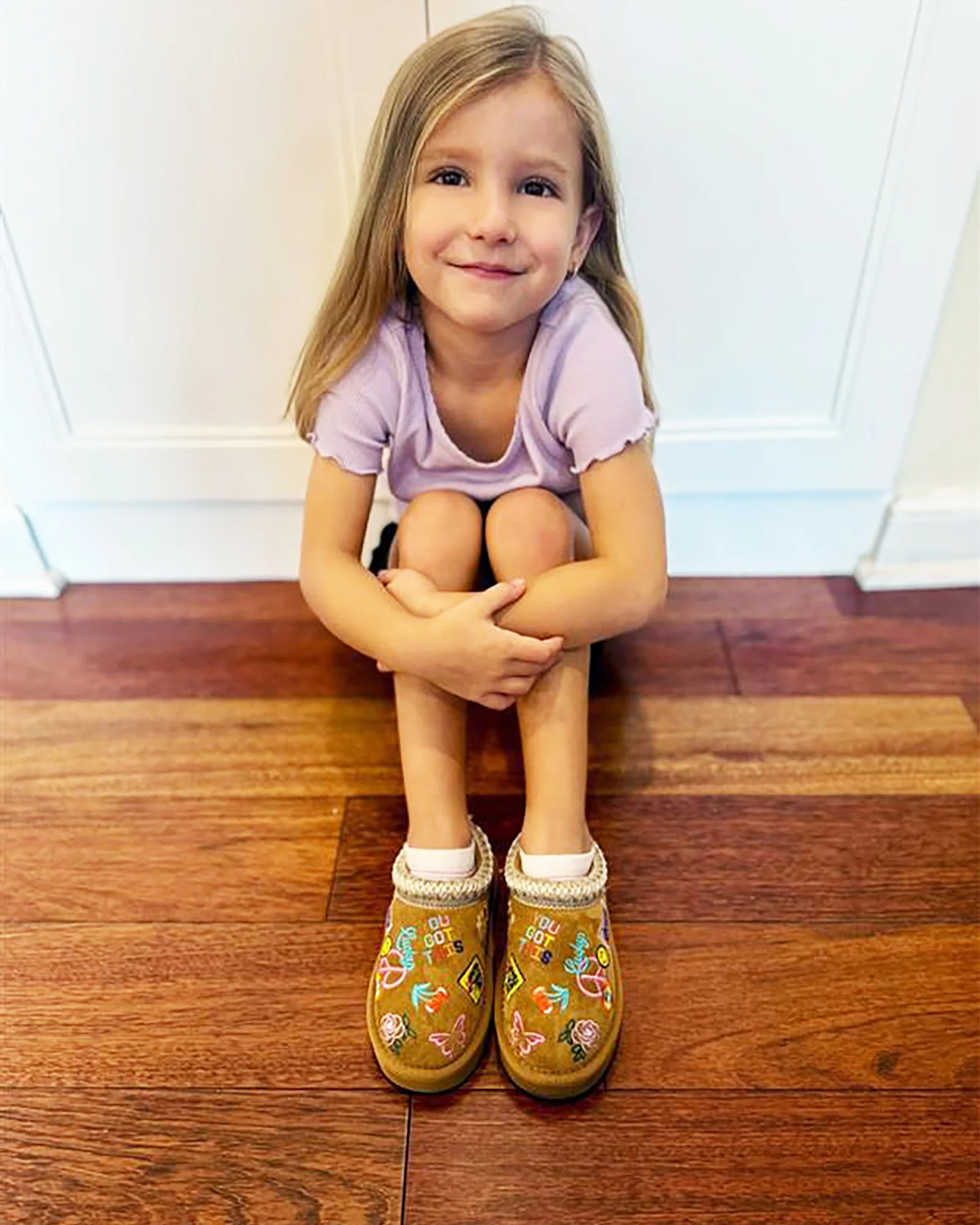 KIDS' SELENA COGNAC MULTI - Image 6