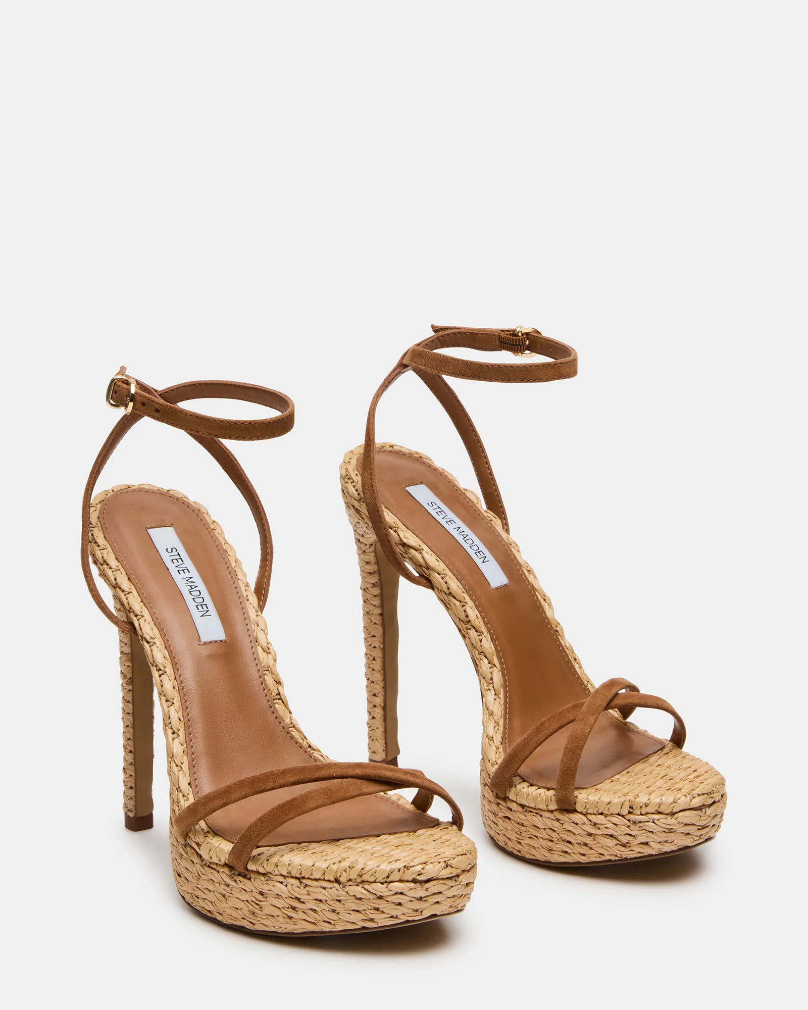 JUNI CHESTNUT SUEDE RAFFIA - Image 2