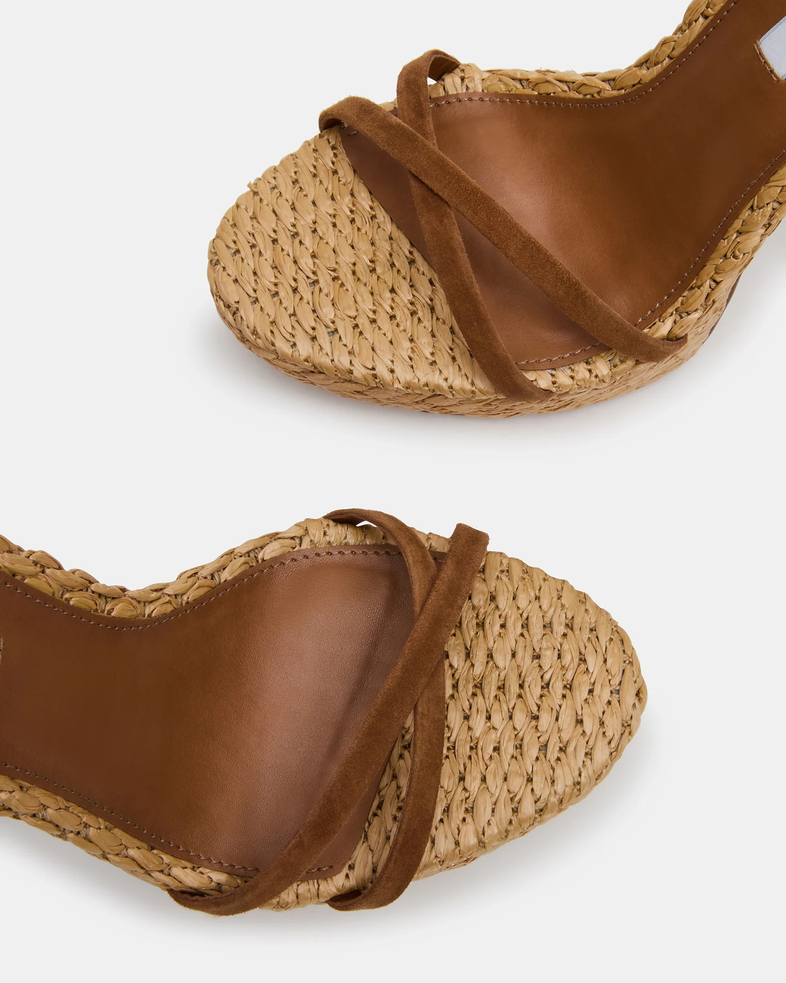 JUNI CHESTNUT SUEDE RAFFIA - Image 3