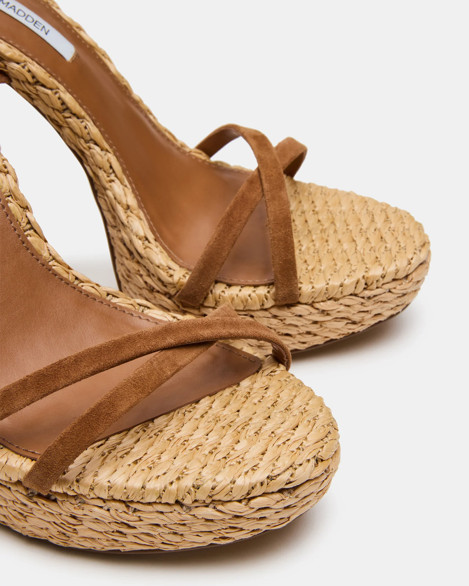 JUNI CHESTNUT SUEDE RAFFIA - Image 4