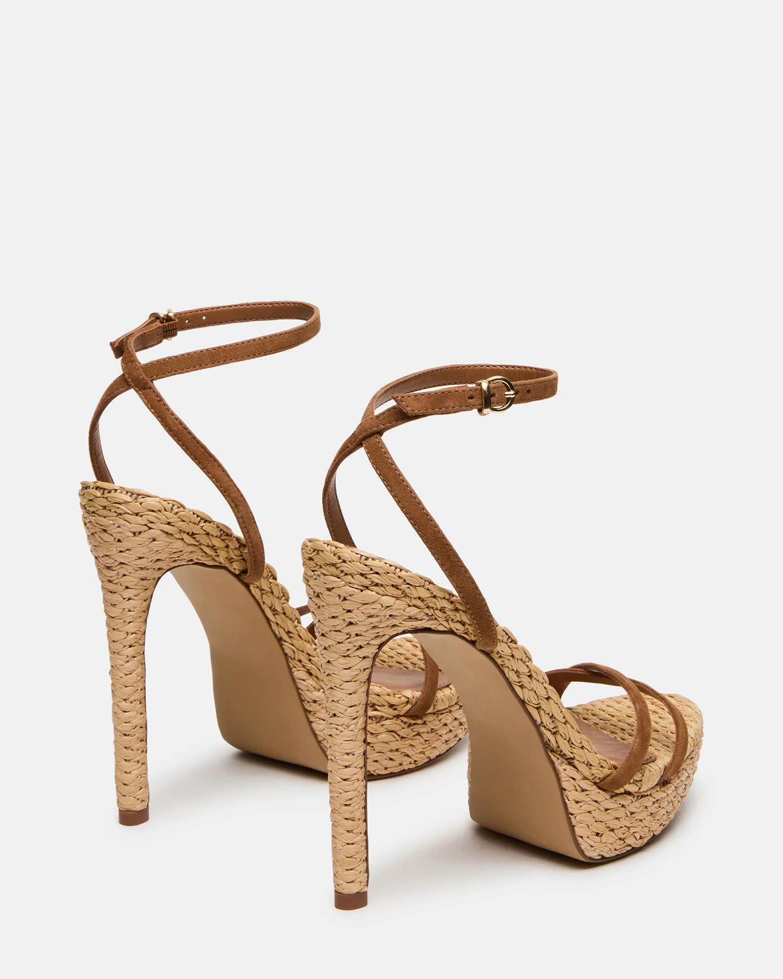 JUNI CHESTNUT SUEDE RAFFIA - Image 5