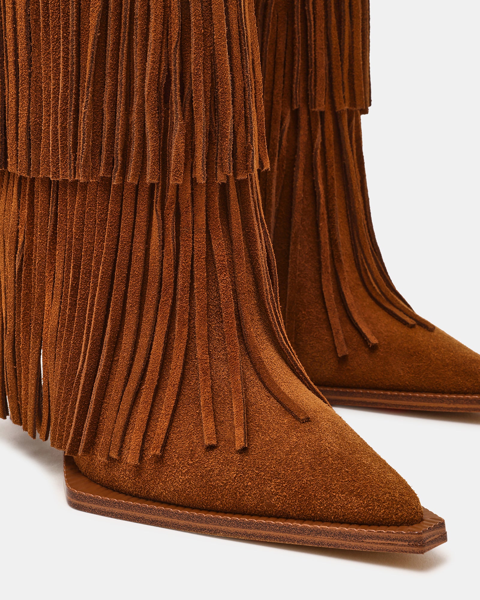 KINZEE FRINGE CHESTNUT SUEDE - Image 3