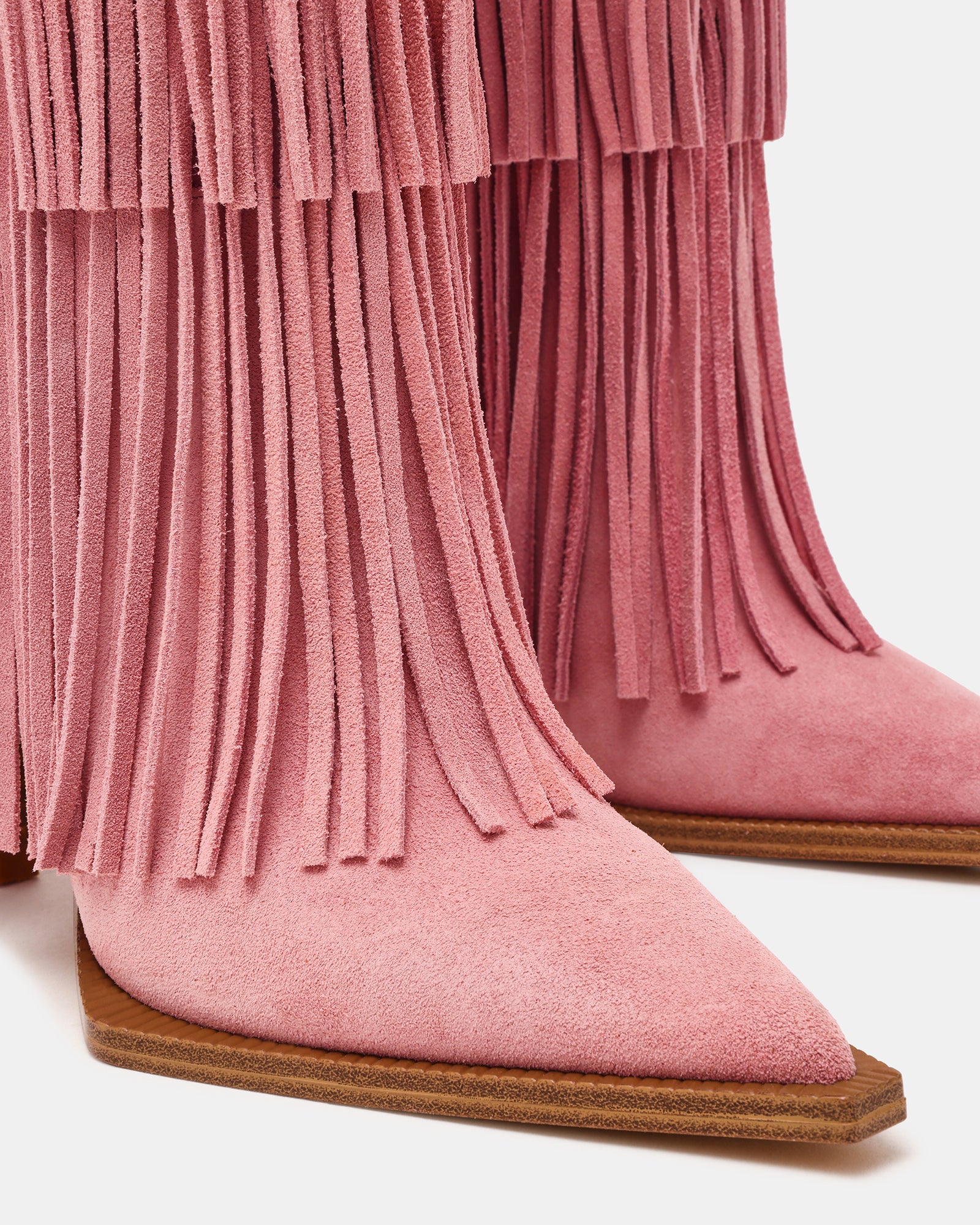 KINZEE FRINGE PINK SUEDE - Image 3