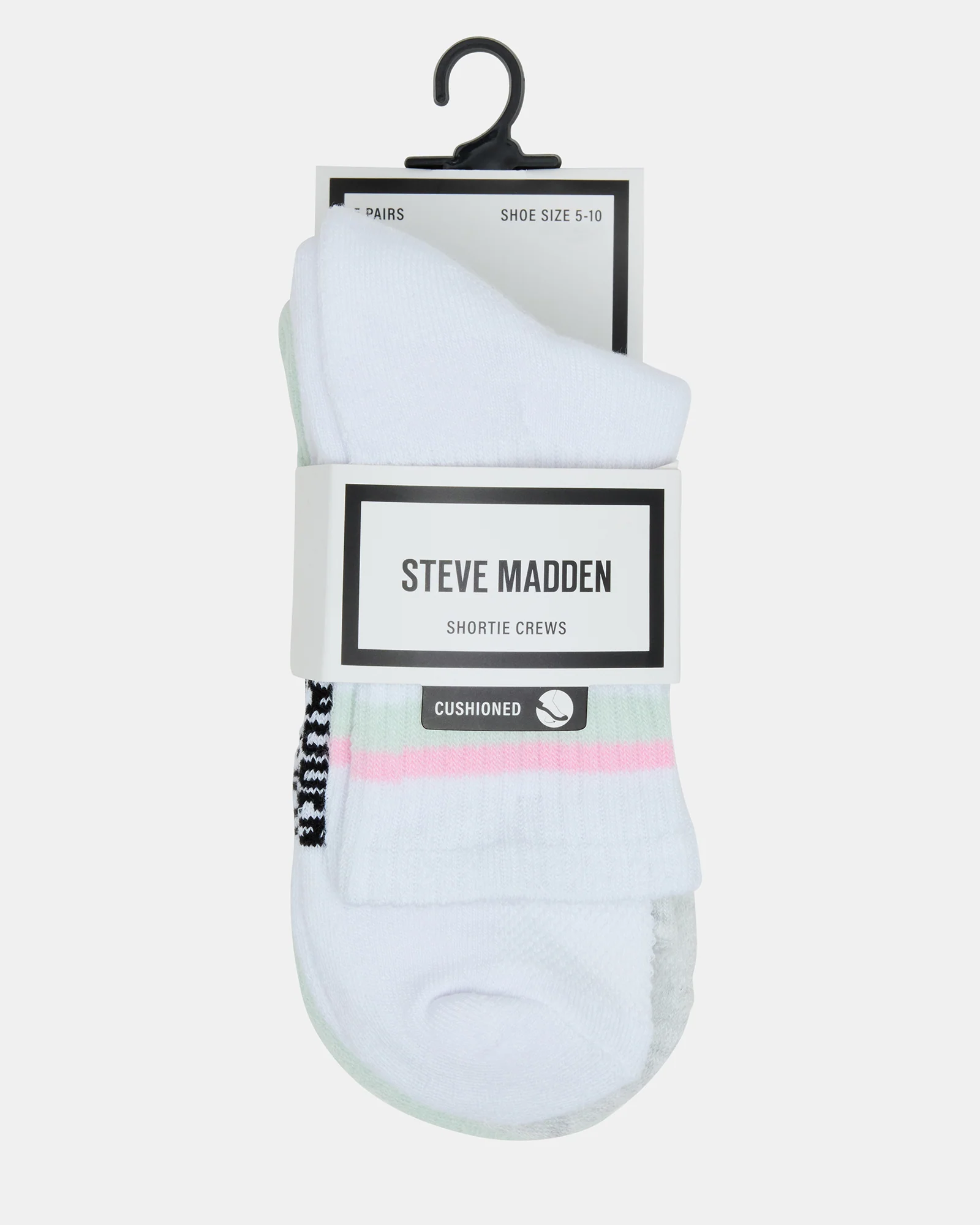 5 PACK STRIPED SOCKS WHITE MULTI - Image 3