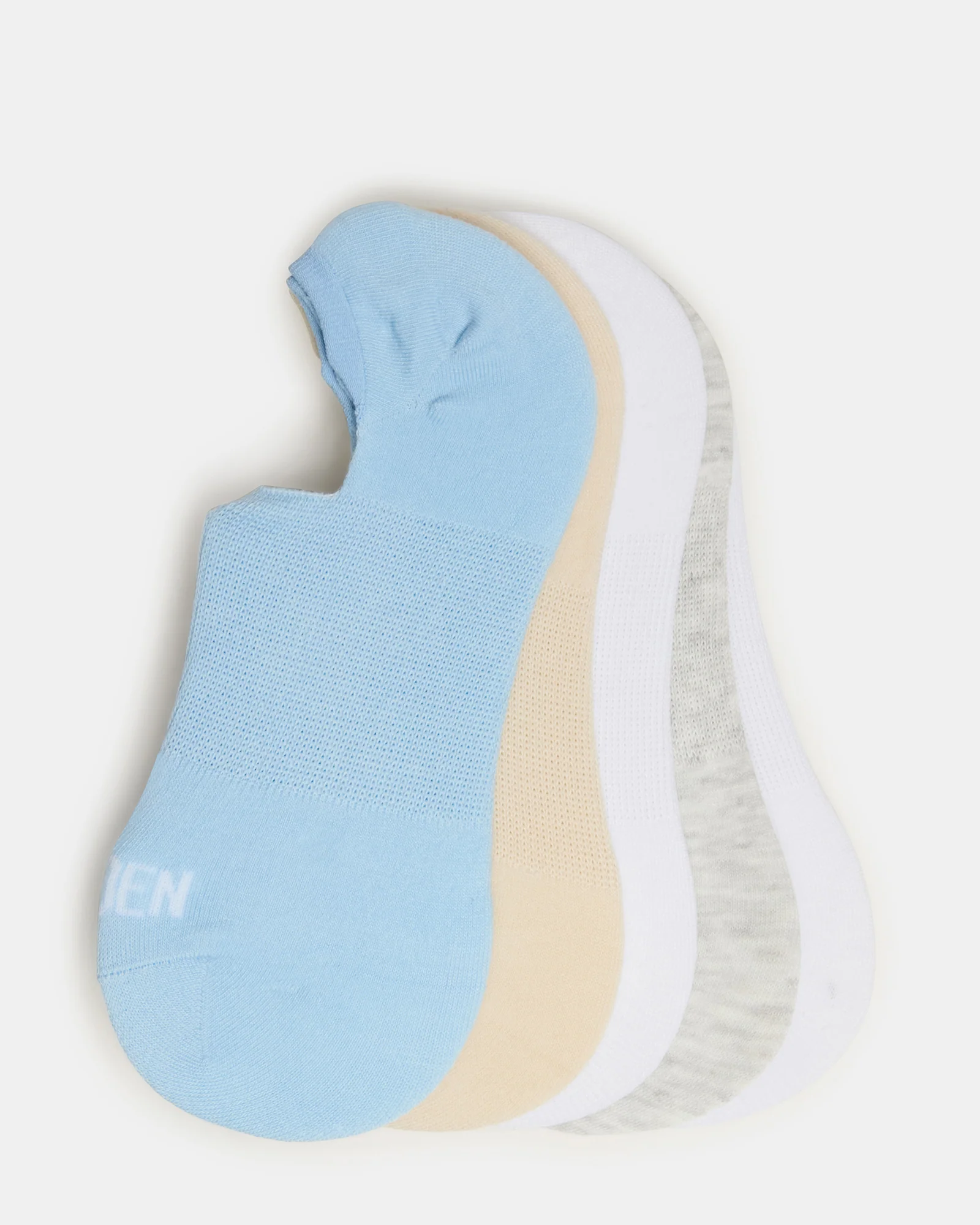 5 PACK ZOE SNEAKER SOCKS LIGHT BLUE