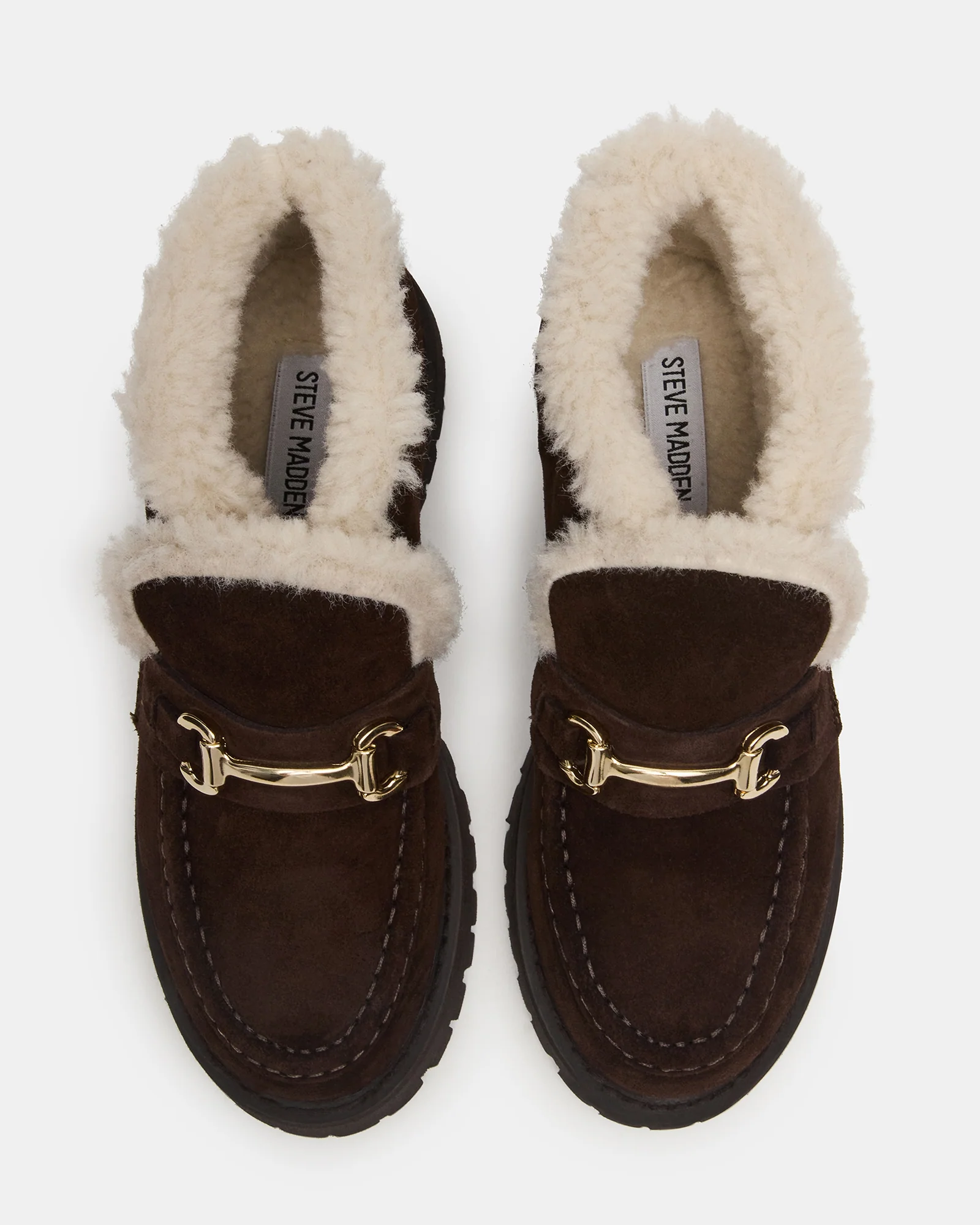 LEON FAUX FUR CHOCOLATE BROWN SUEDE - Image 5