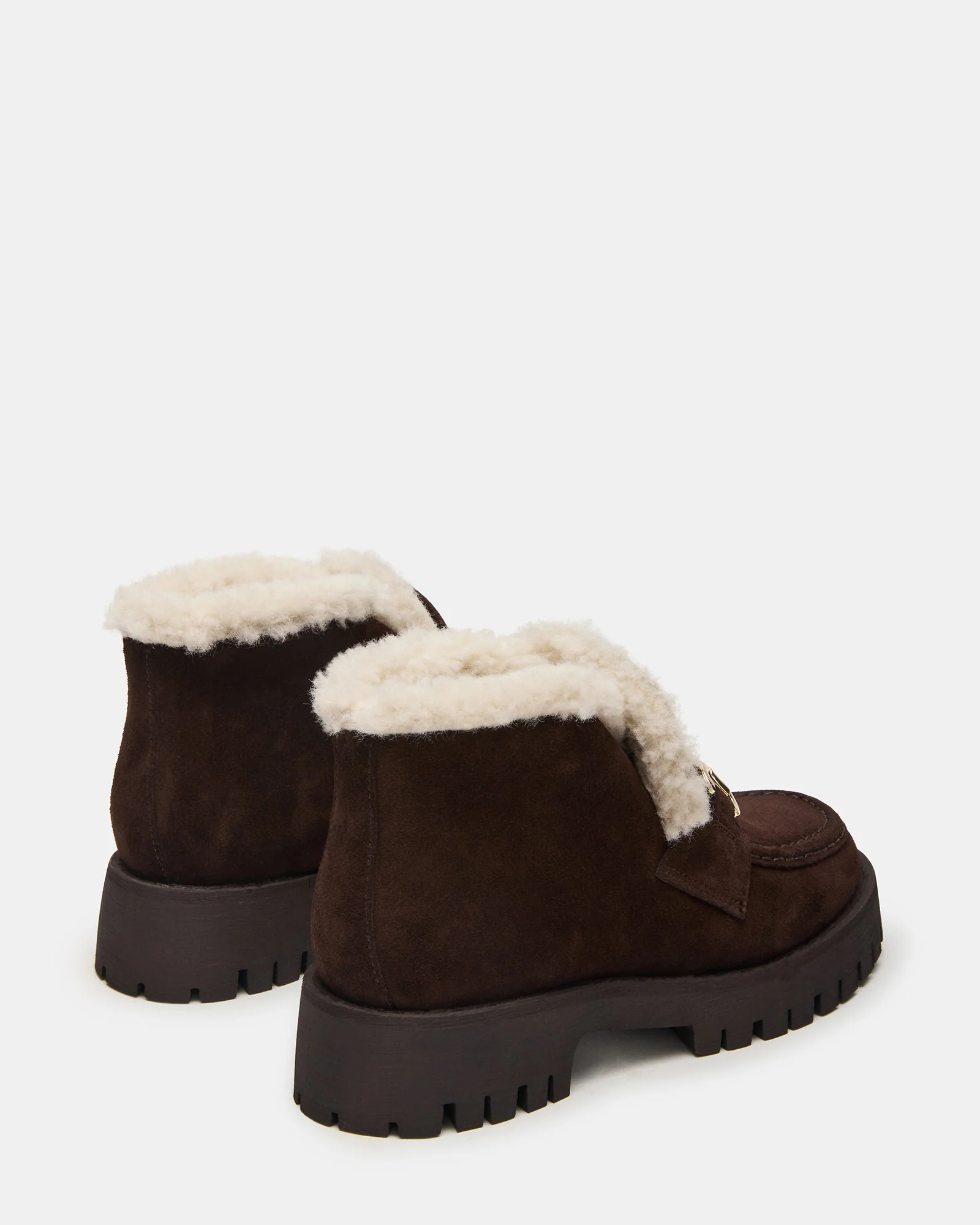 LEON FAUX FUR CHOCOLATE BROWN SUEDE - Image 6