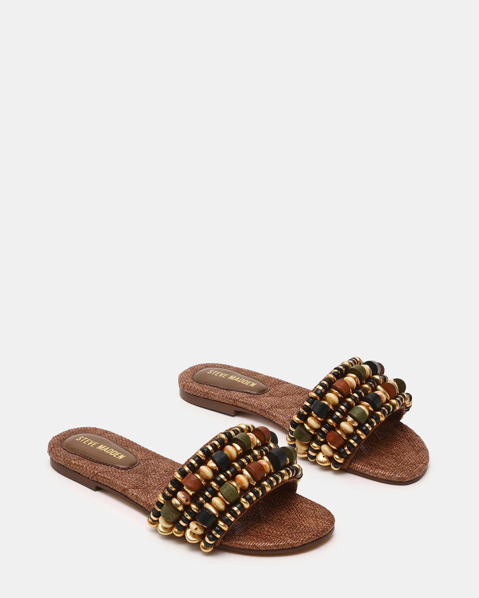 MARIKA BEADS BROWN RAFFIA - Image 3