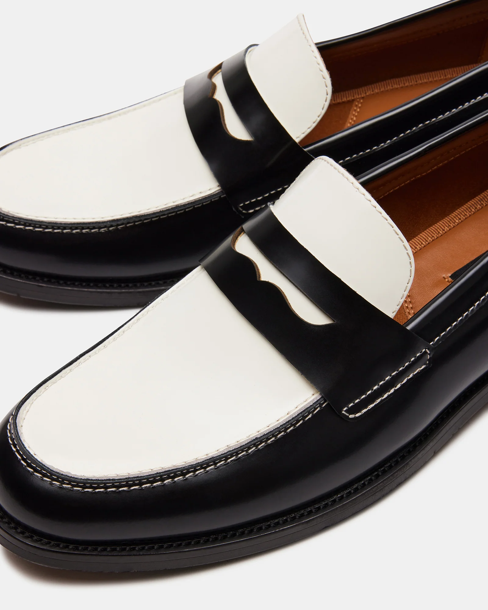 NATAN BLACK/WHITE LEATHER - Image 4
