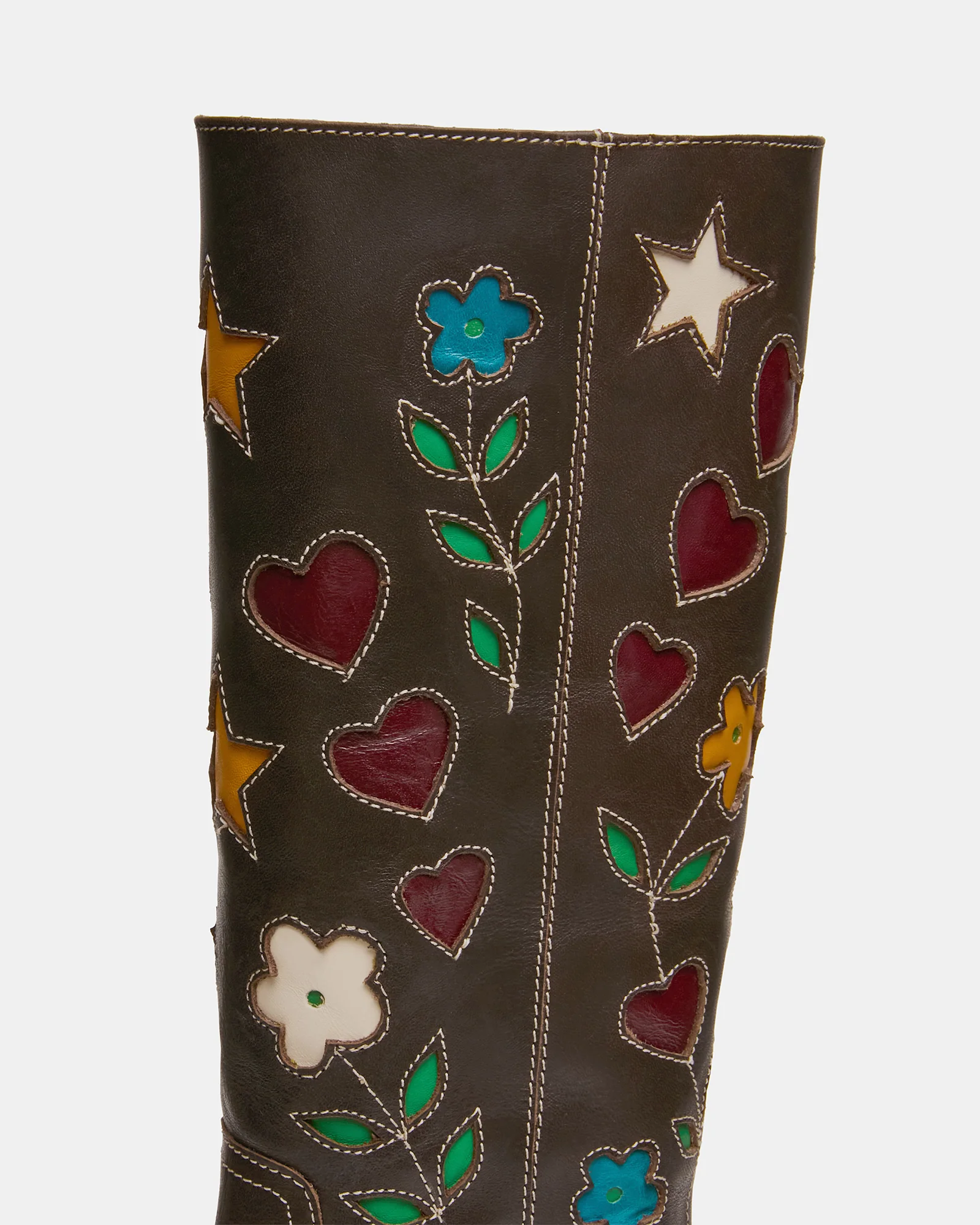 RIGGS FLORAL BROWN LEATHER - Image 4