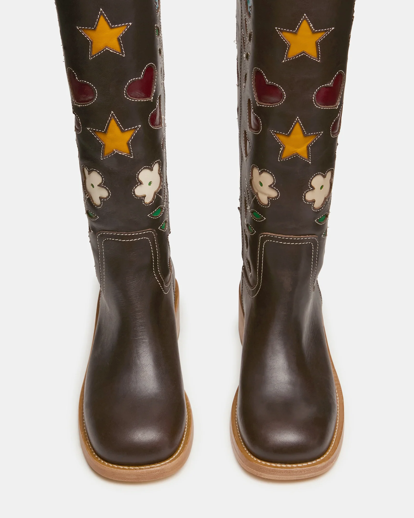 RIGGS FLORAL BROWN LEATHER - Image 5