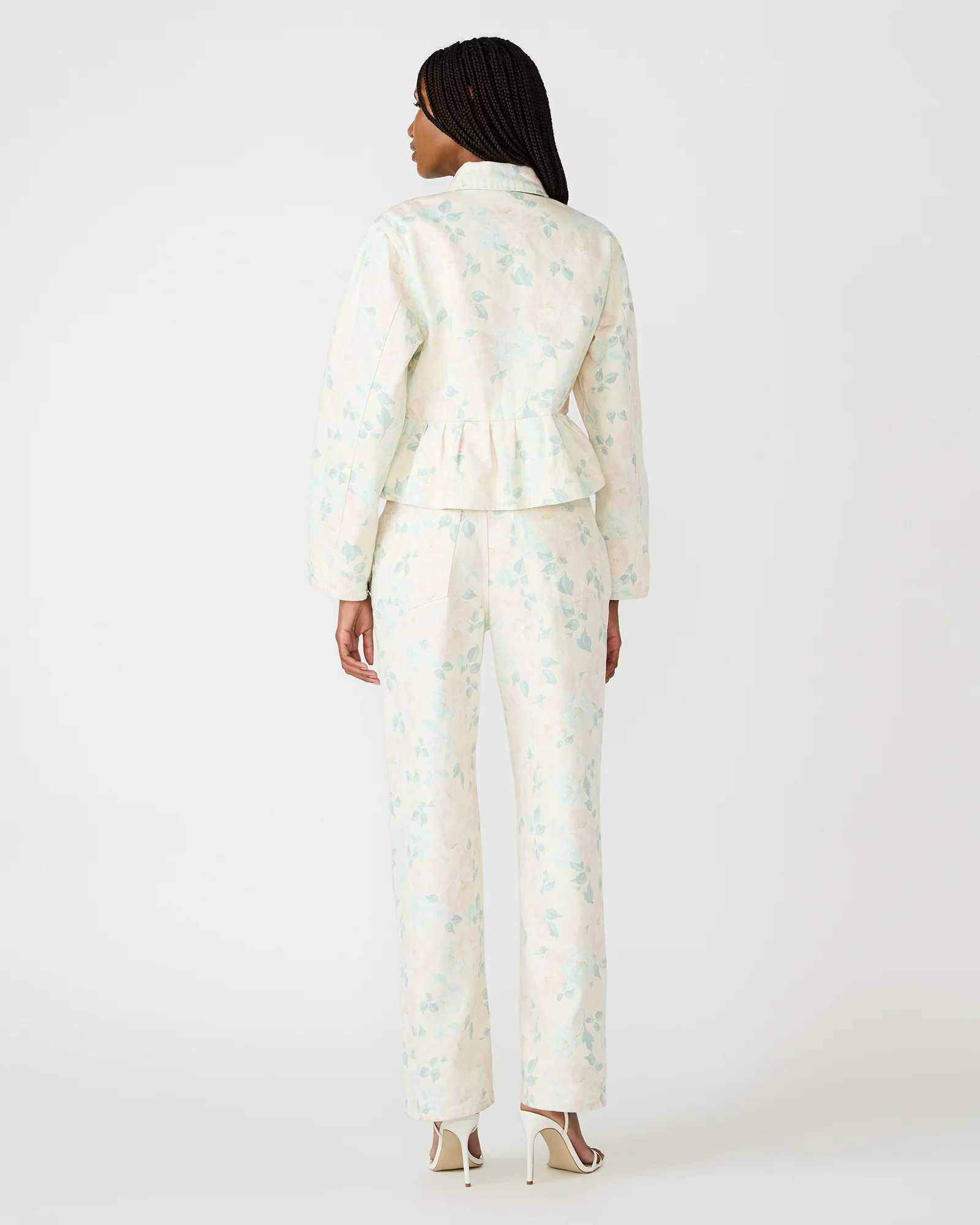 SLOAN FLORAL JACKET PEACH BEIGE - Image 4