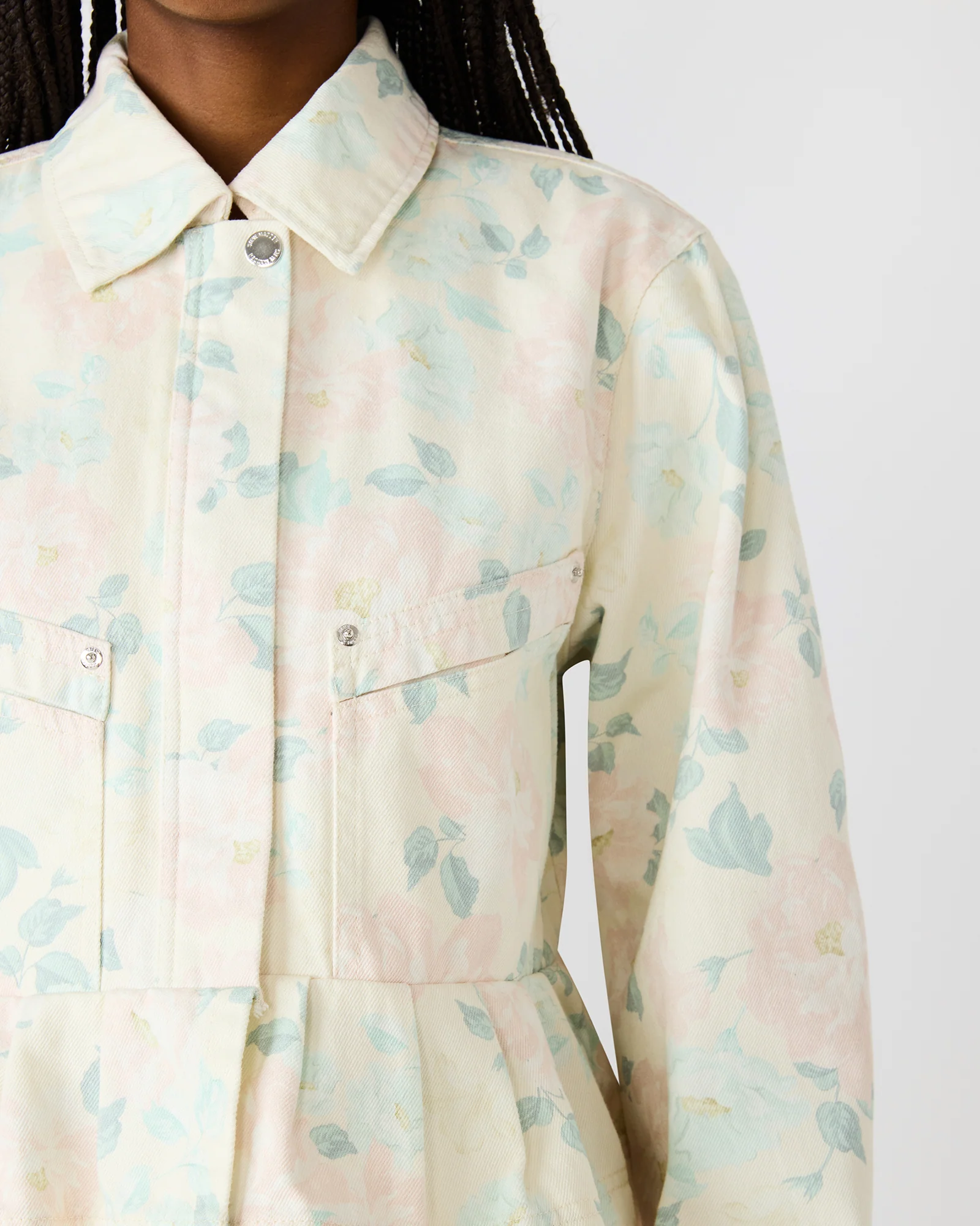 SLOAN FLORAL JACKET PEACH BEIGE - Image 5