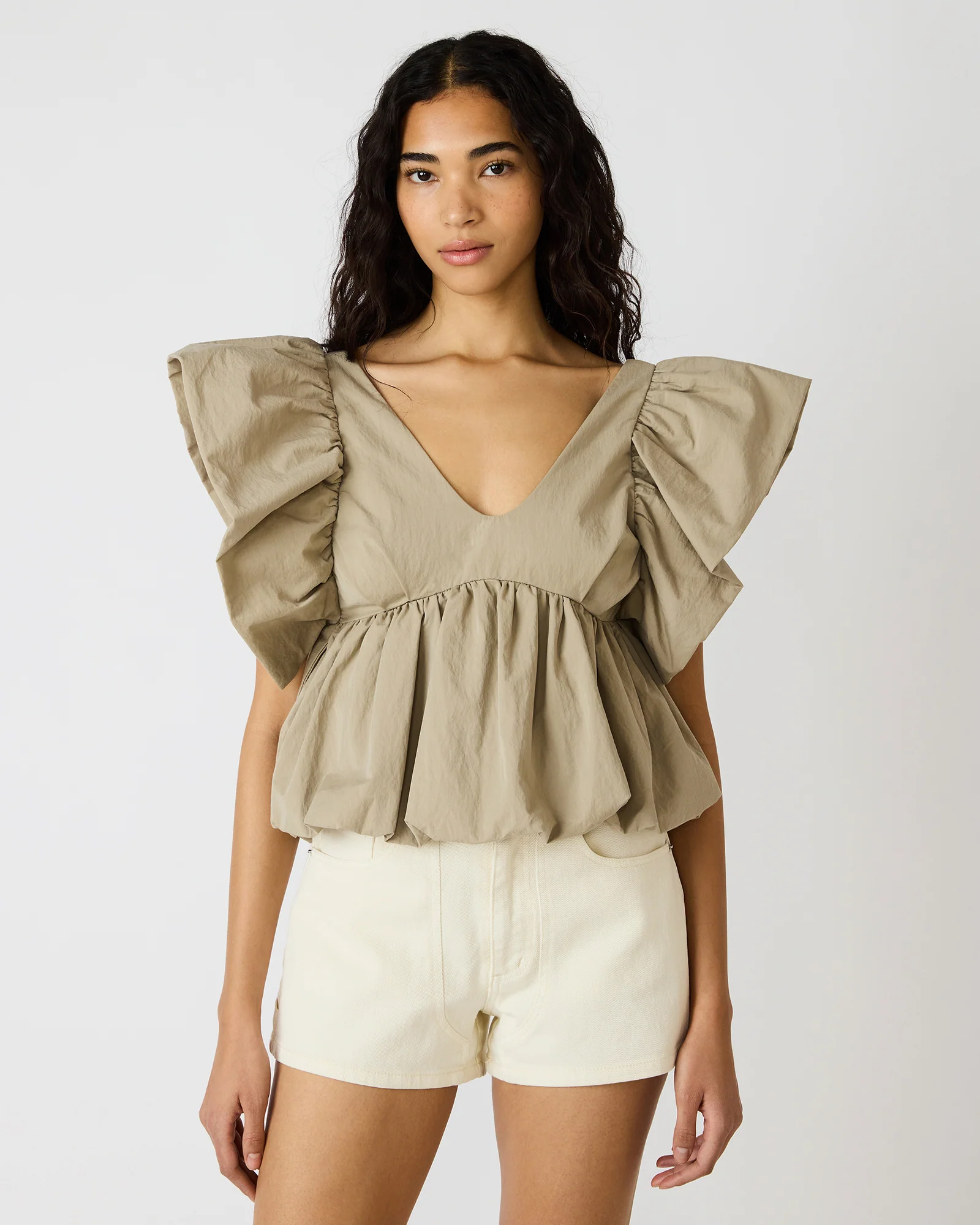 SASKYA TOP KHAKI - Image 2
