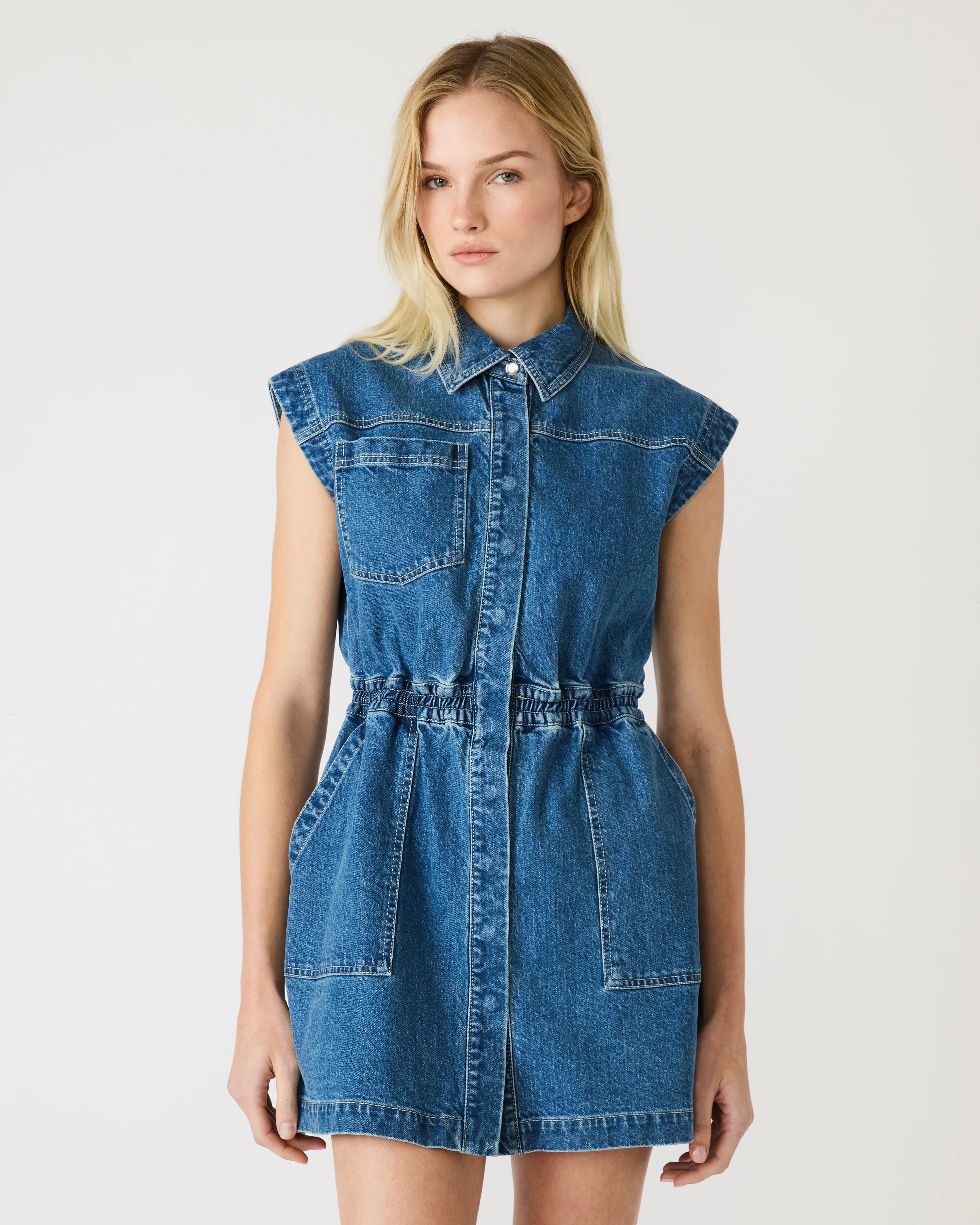 ROBBIE DRESS ARUBA BLUE - Image 4